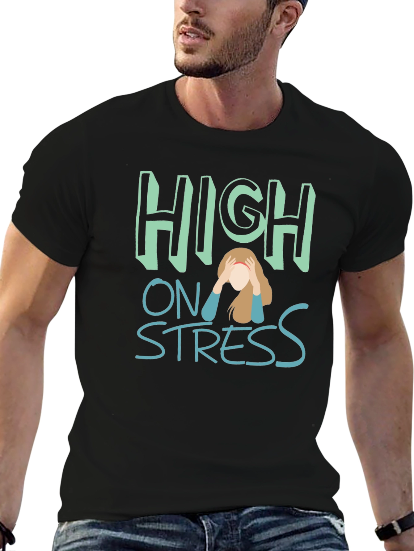 High On Stress Graphic Tee - Comfort Fit