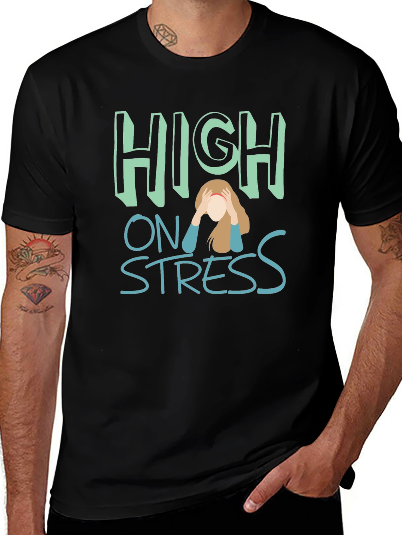 High On Stress Graphic Tee - Comfort Fit