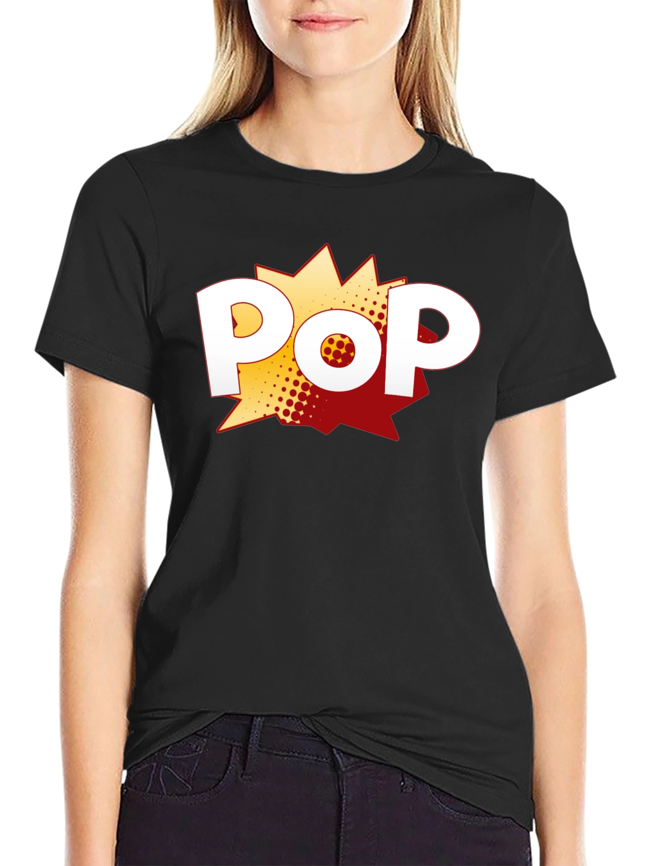 Pop Art Graphic Print T-Shirt - Classic Style
