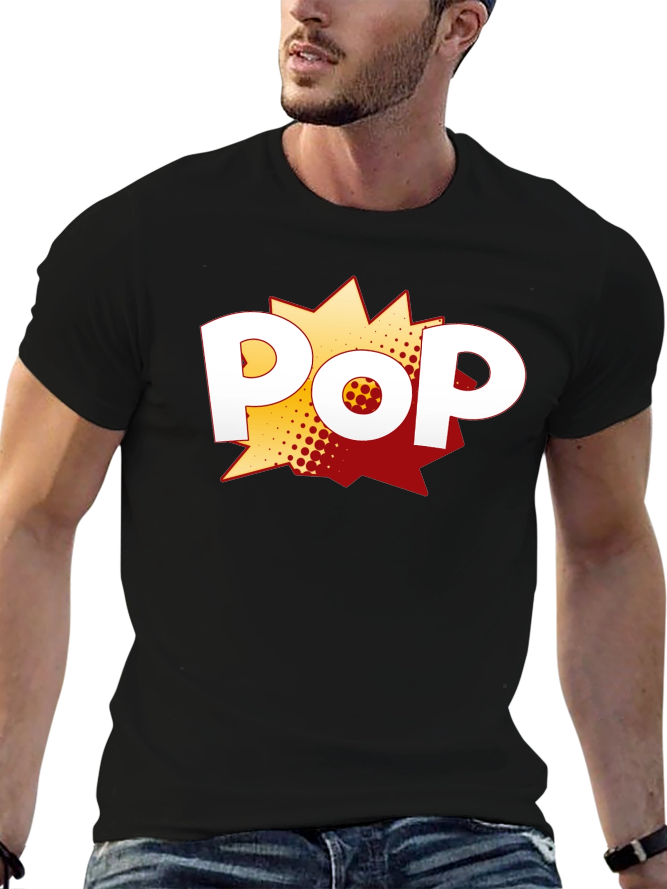 Pop Art Graphic Print T-Shirt - Classic Style