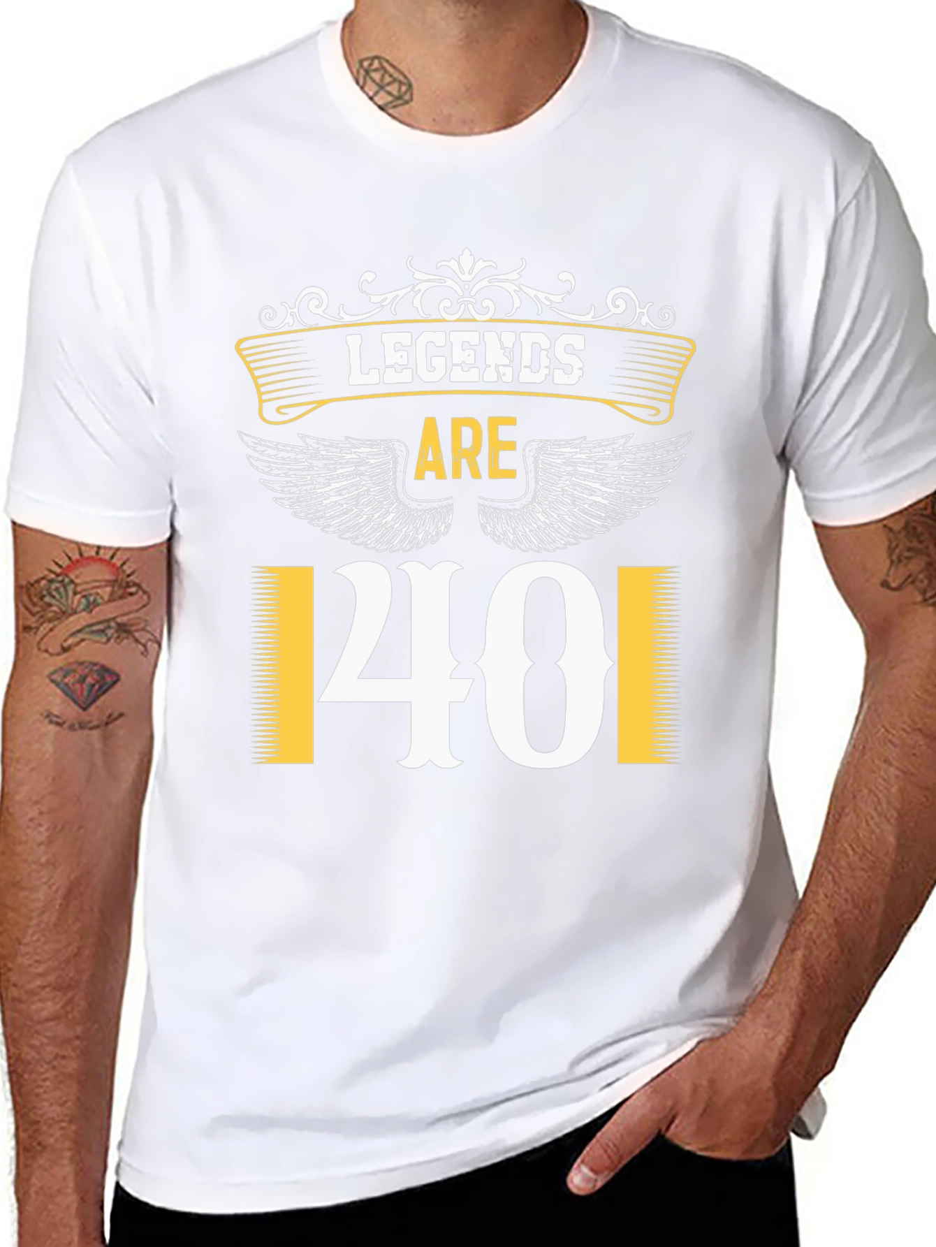 Legends Are 40 Black T-Shirt