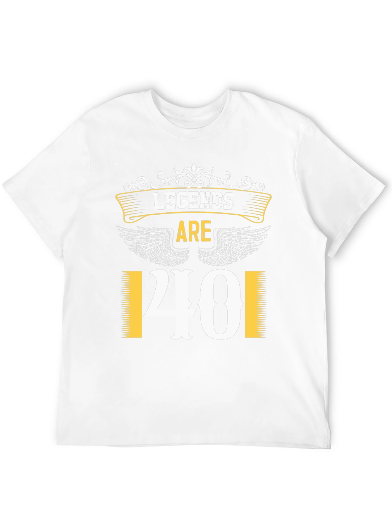 Legends Are 40 Black T-Shirt
