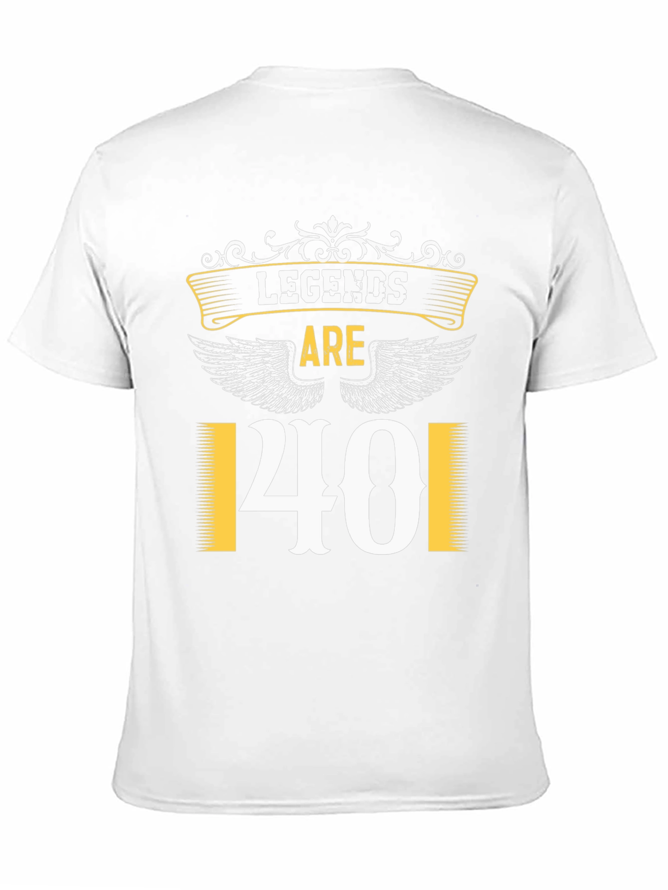 Legends Are 40 Black T-Shirt