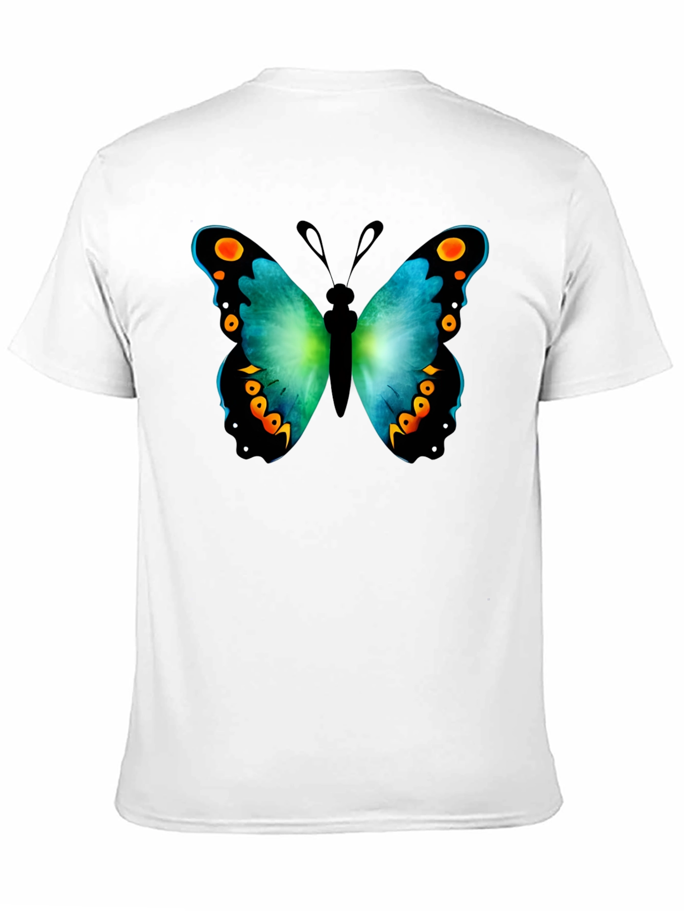 Butterfly Graphic Print Crew Neck T-Shirt