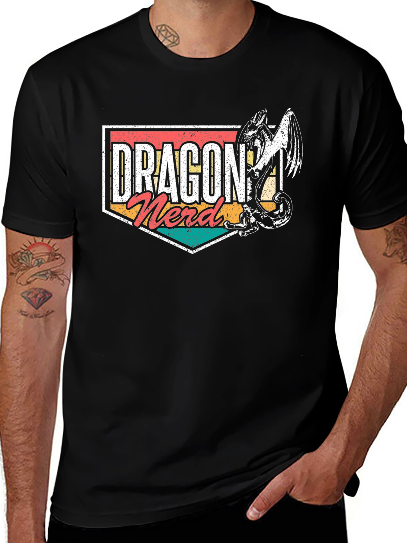 Dragon Nerd T-Shirt - Fantasy Geek Tee