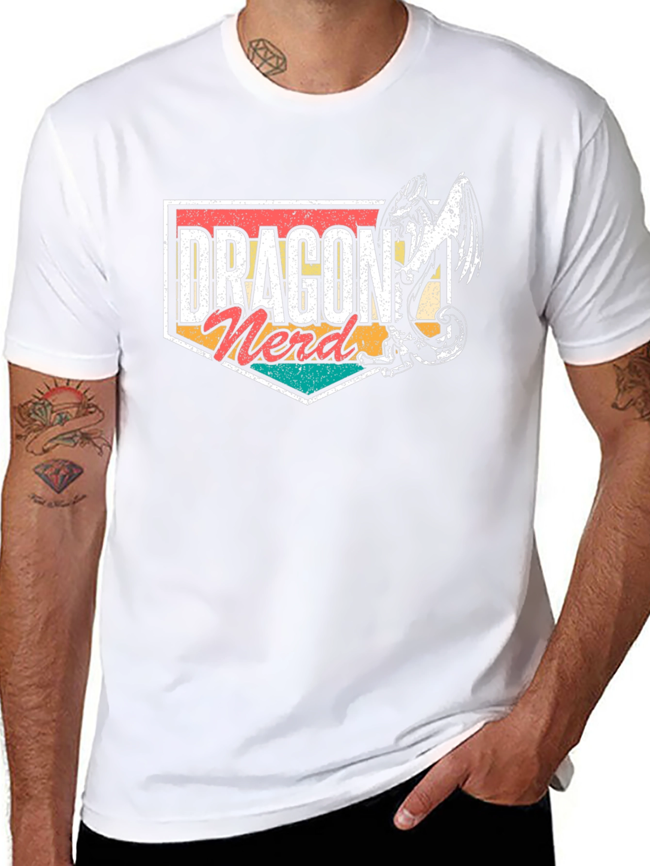 Dragon Nerd T-Shirt - Fantasy Geek Tee
