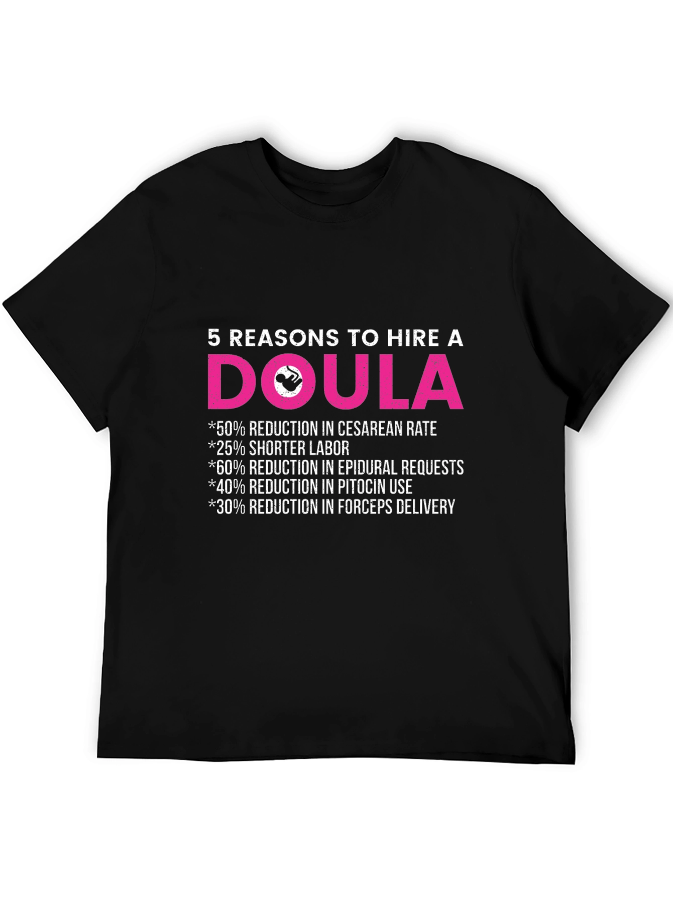 Doula T-Shirt: 5 Reasons to Hire a Doula Tee
