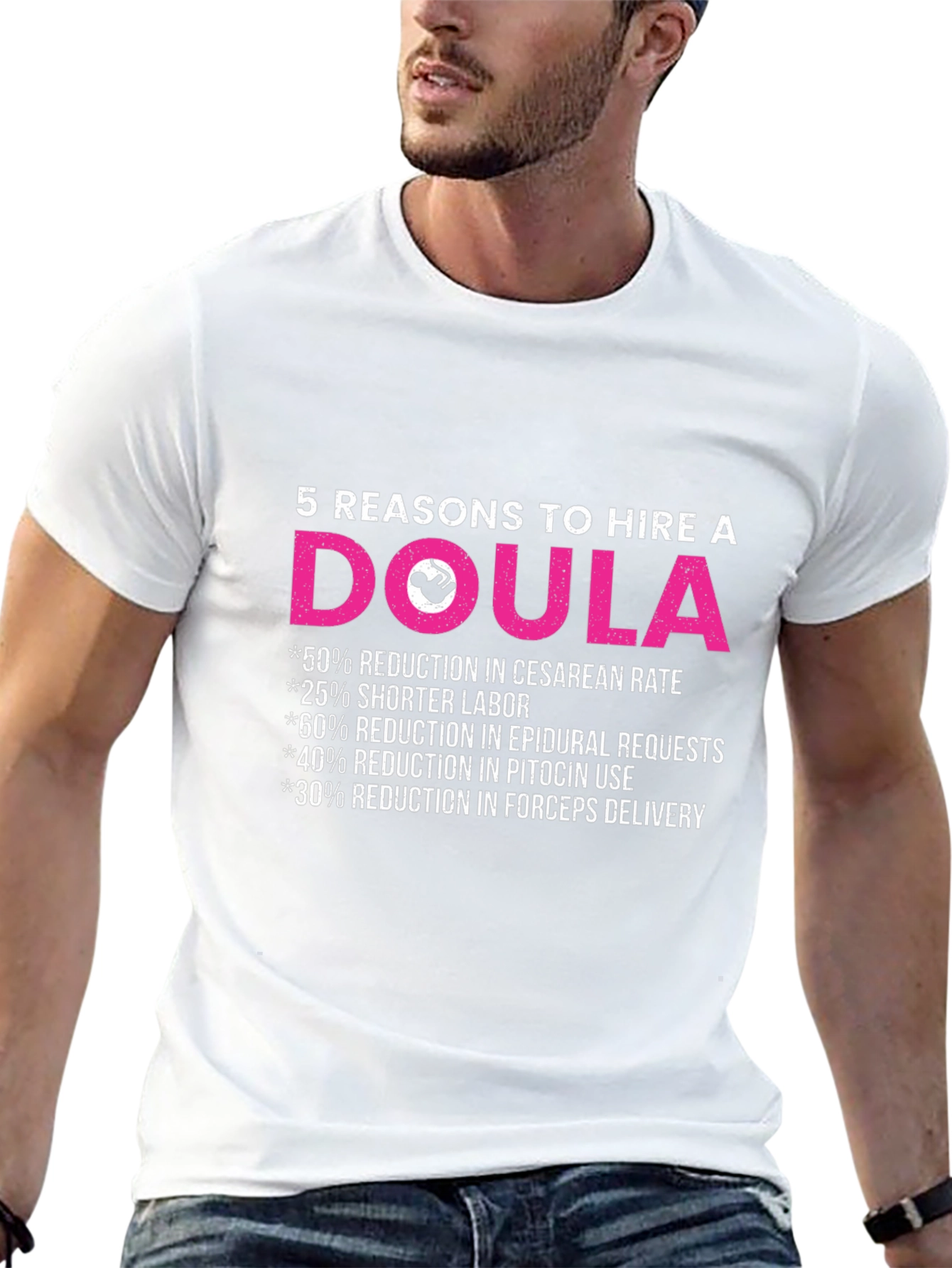 Doula T-Shirt: 5 Reasons to Hire a Doula Tee