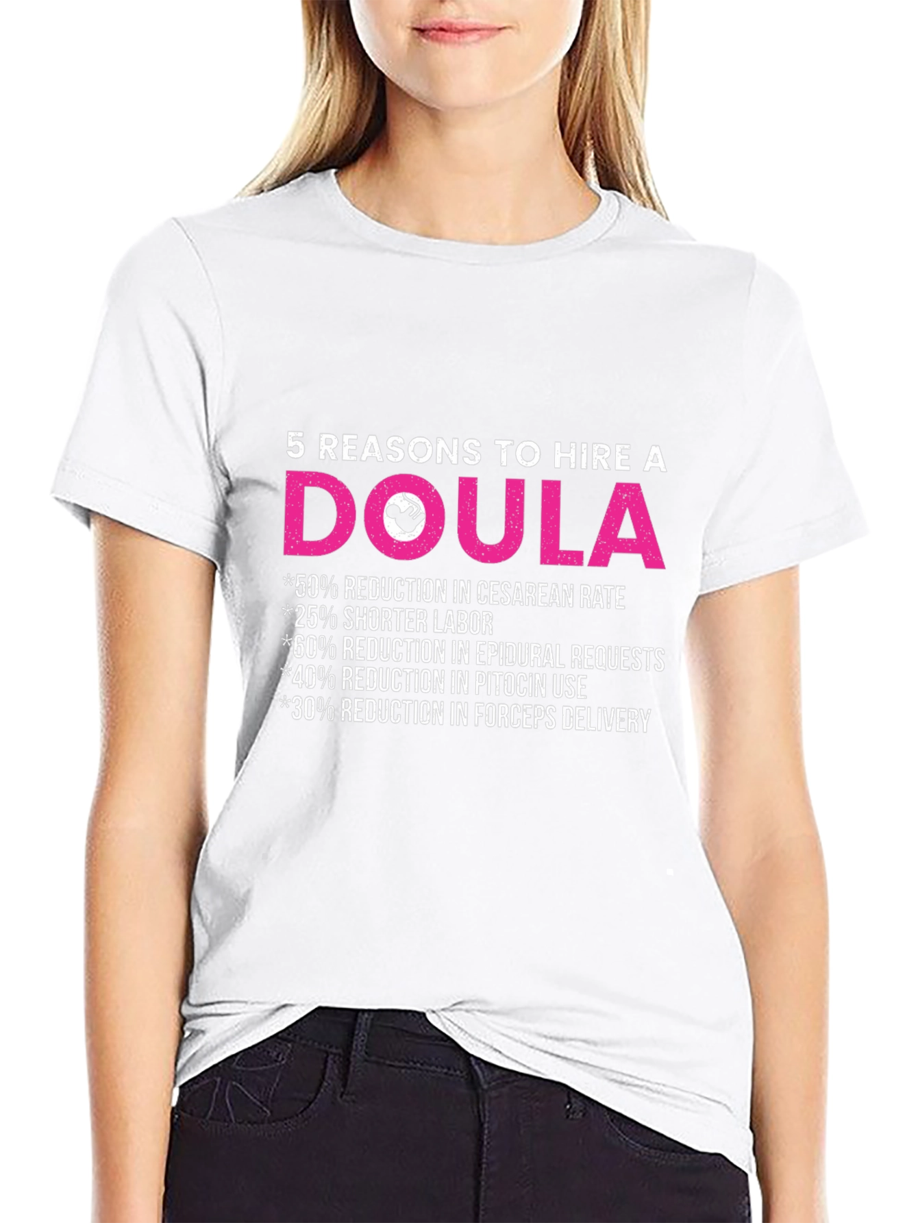 Doula T-Shirt: 5 Reasons to Hire a Doula Tee
