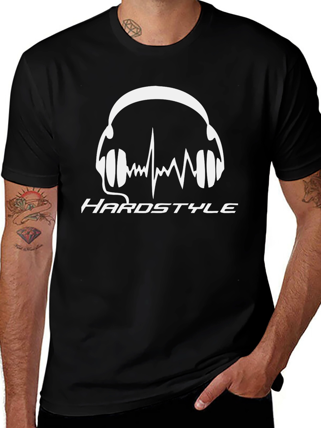 Hardstyle Headphones Graphic T-Shirt - Music Lover Tee