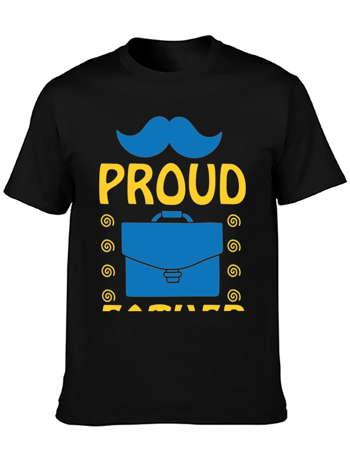 Proud Dad Graphic T-Shirt - Black