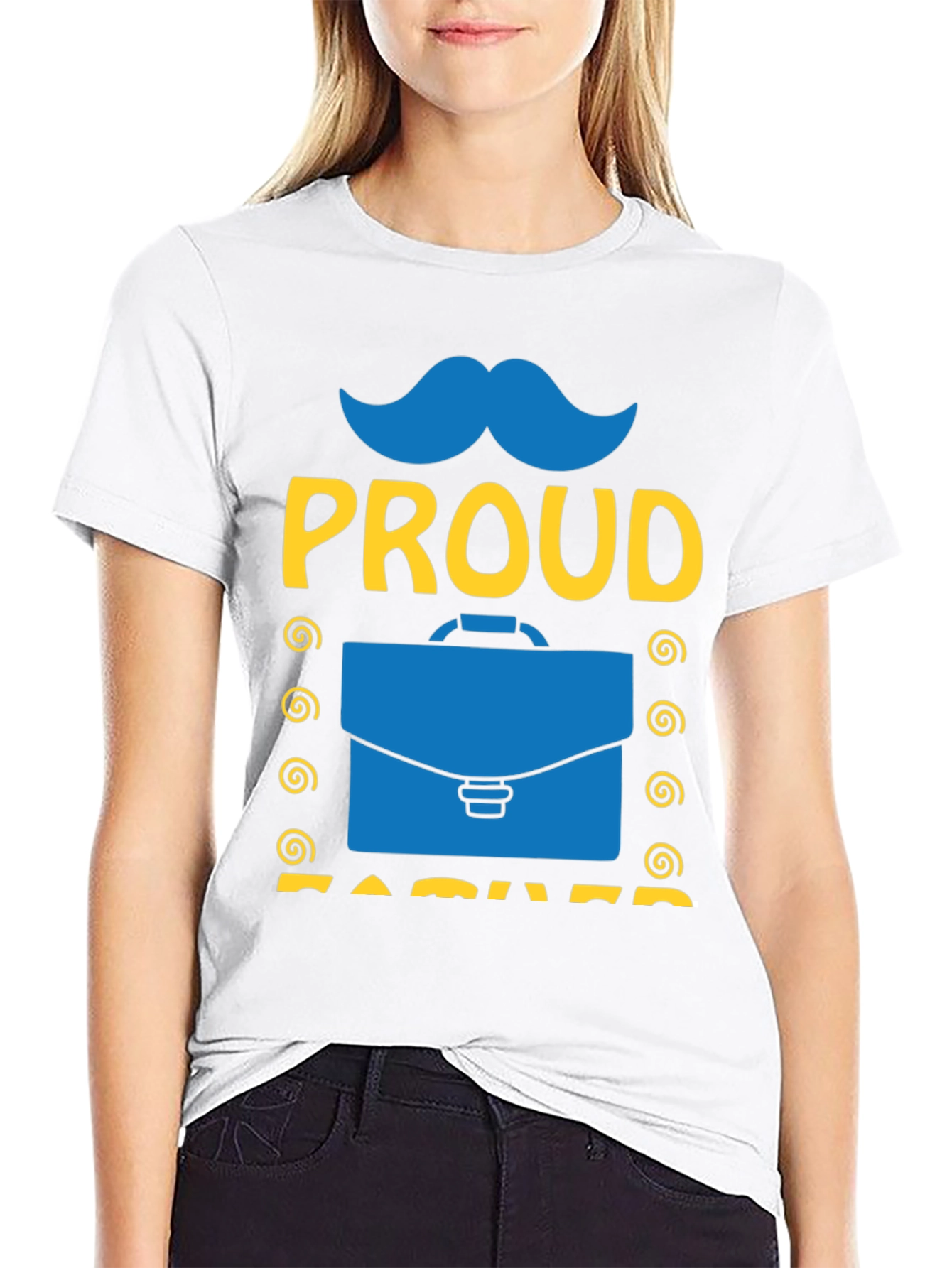 Proud Dad Graphic T-Shirt - Black