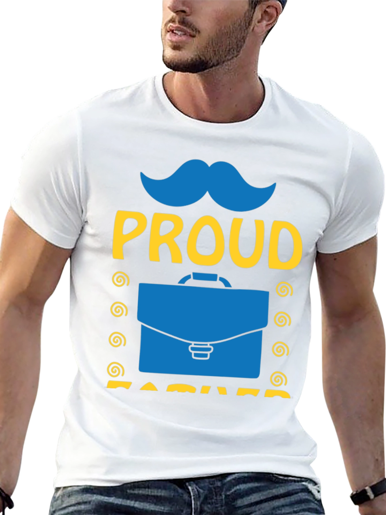 Proud Dad Graphic T-Shirt - Black