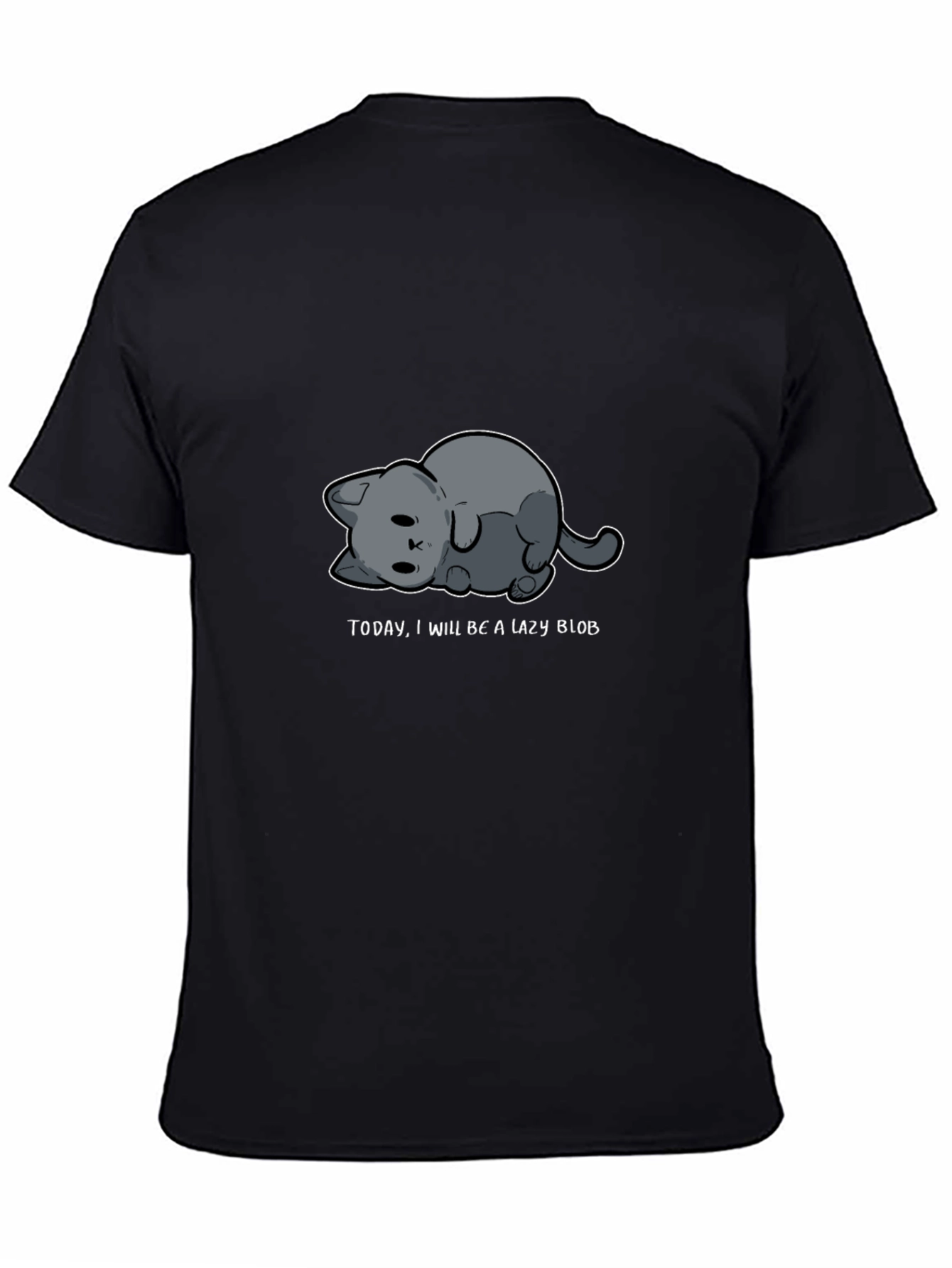 Lazy Blob Cat Tee - Relaxed Style