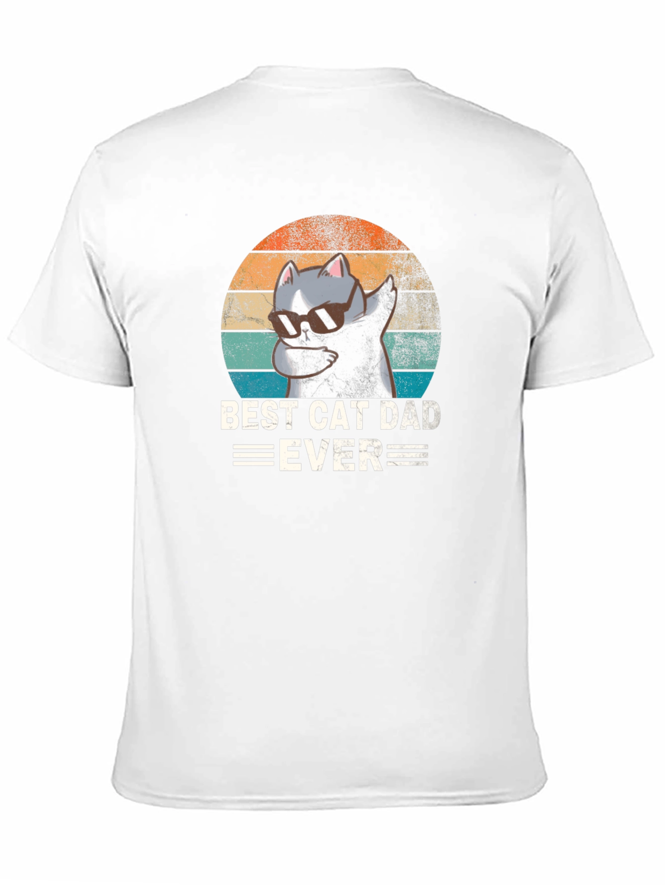 Best Cat Dad Ever Black T-Shirt