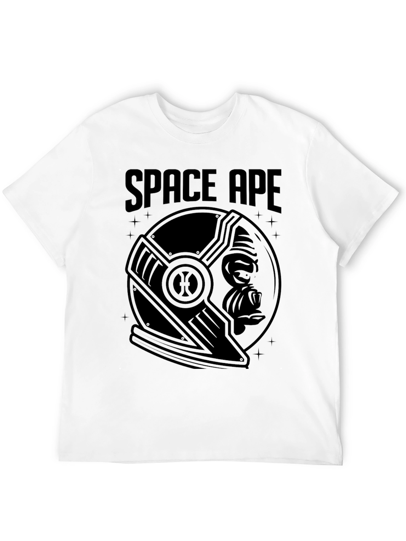 Space Ape Graphic T-Shirt - Retro Sci-Fi Tee