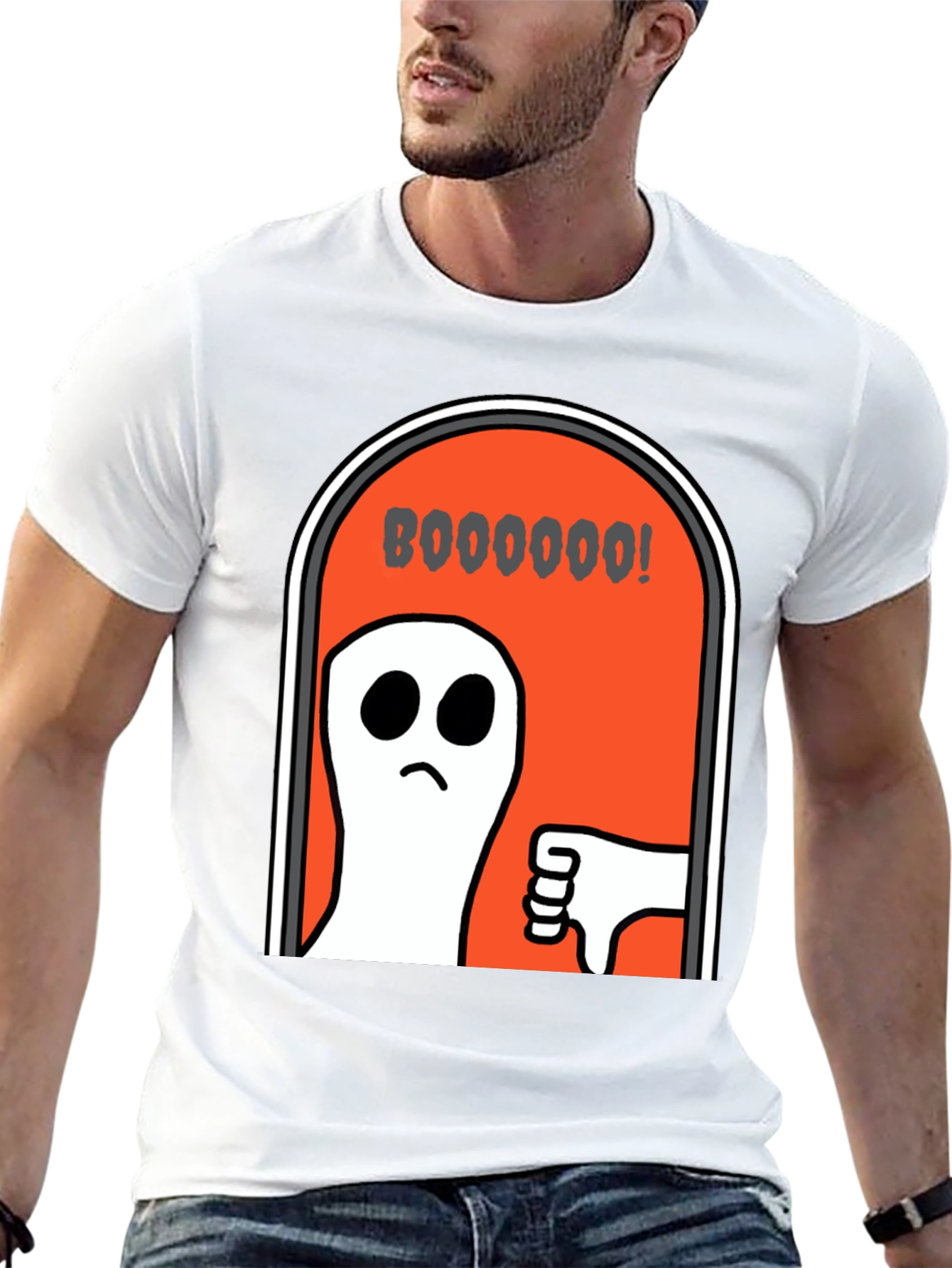 Boo Ghost Humor Graphic T-Shirt