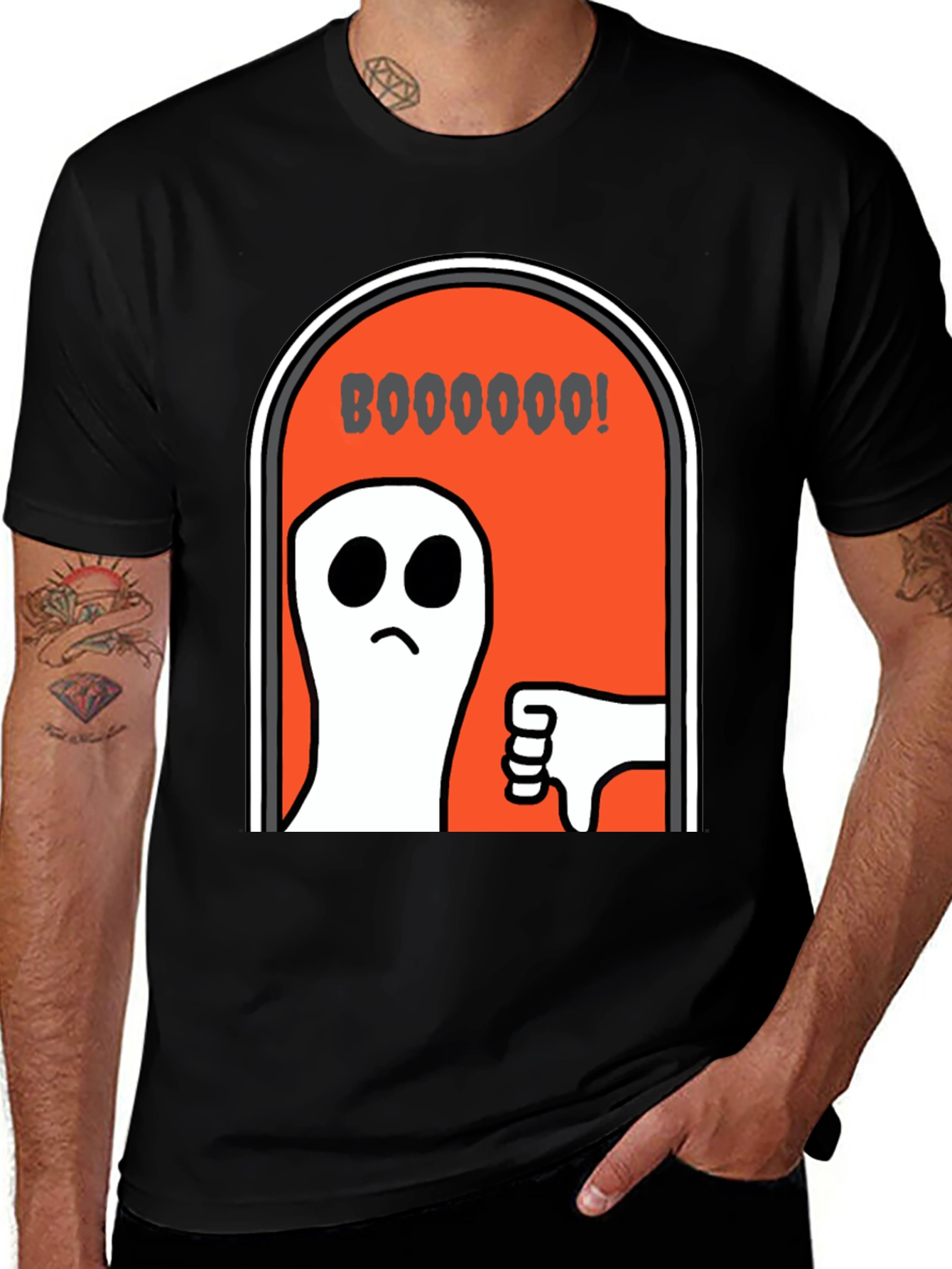 Boo Ghost Humor Graphic T-Shirt