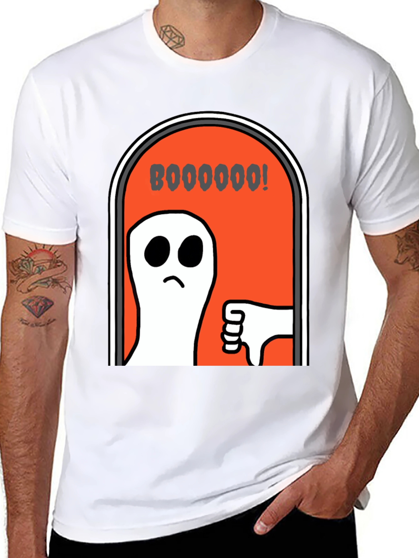 Boo Ghost Humor Graphic T-Shirt