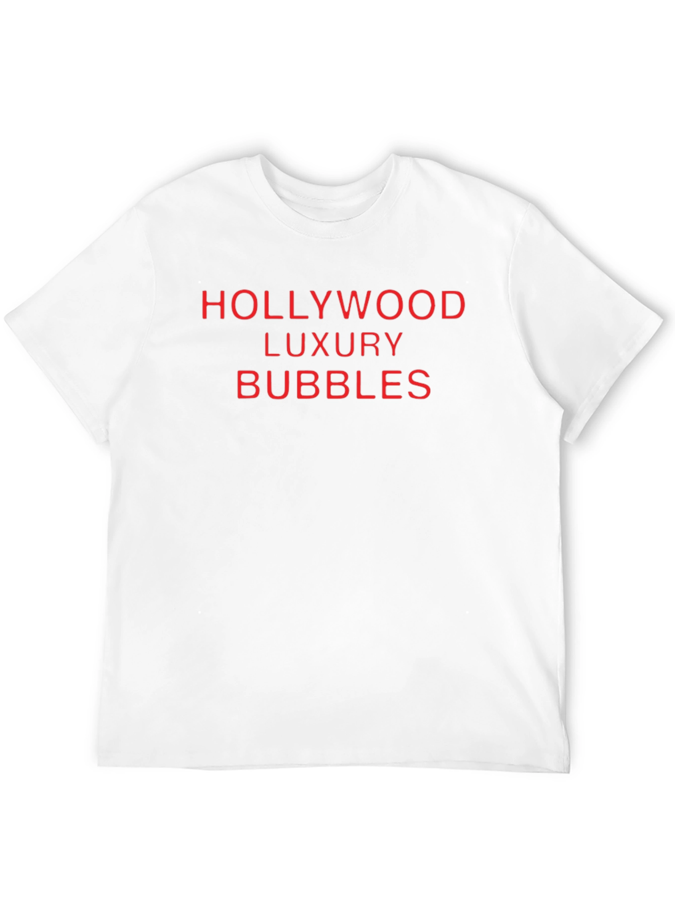 Hollywood Luxury Bubbles Black T-Shirt