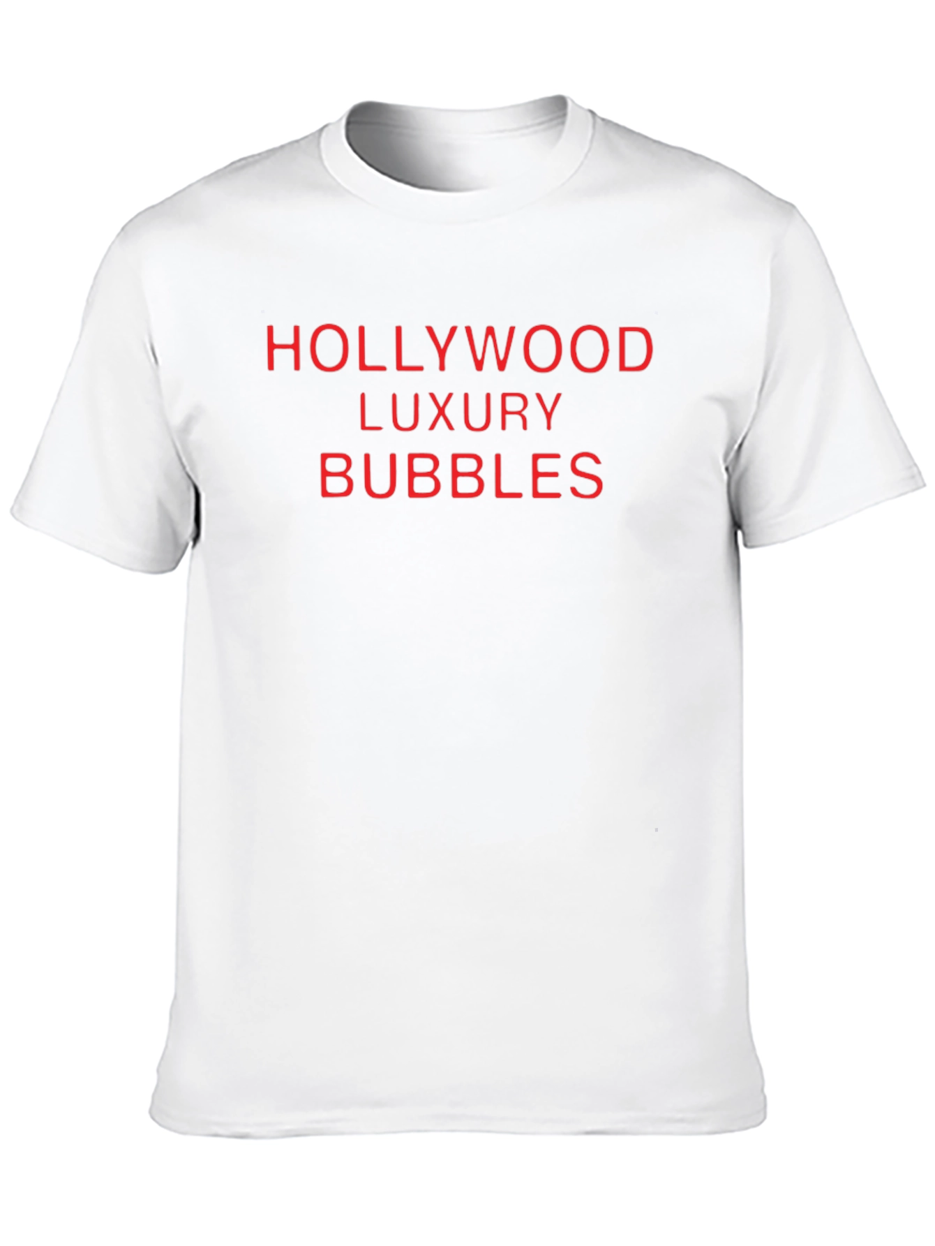 Hollywood Luxury Bubbles Black T-Shirt