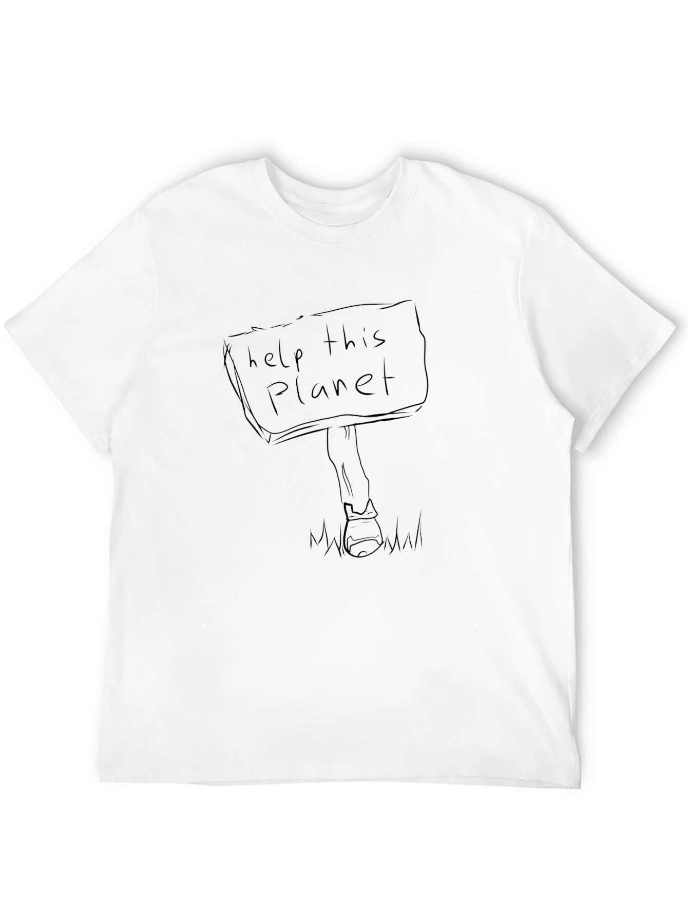 Help This Planet Graphic Tee - Eco Awareness T-Shirt