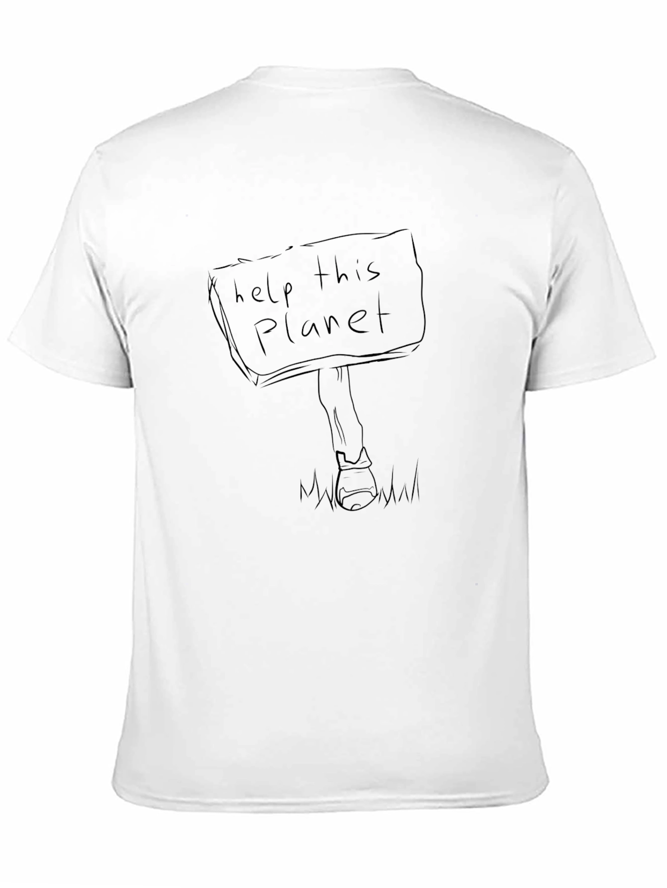 Help This Planet Graphic Tee - Eco Awareness T-Shirt
