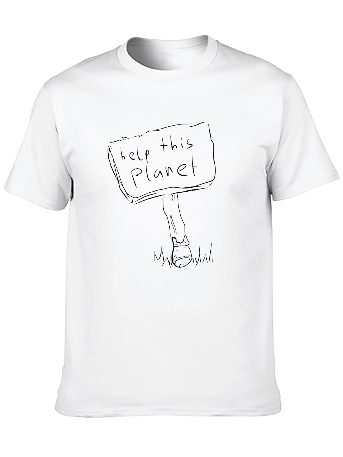 Help This Planet Graphic Tee - Eco Awareness T-Shirt