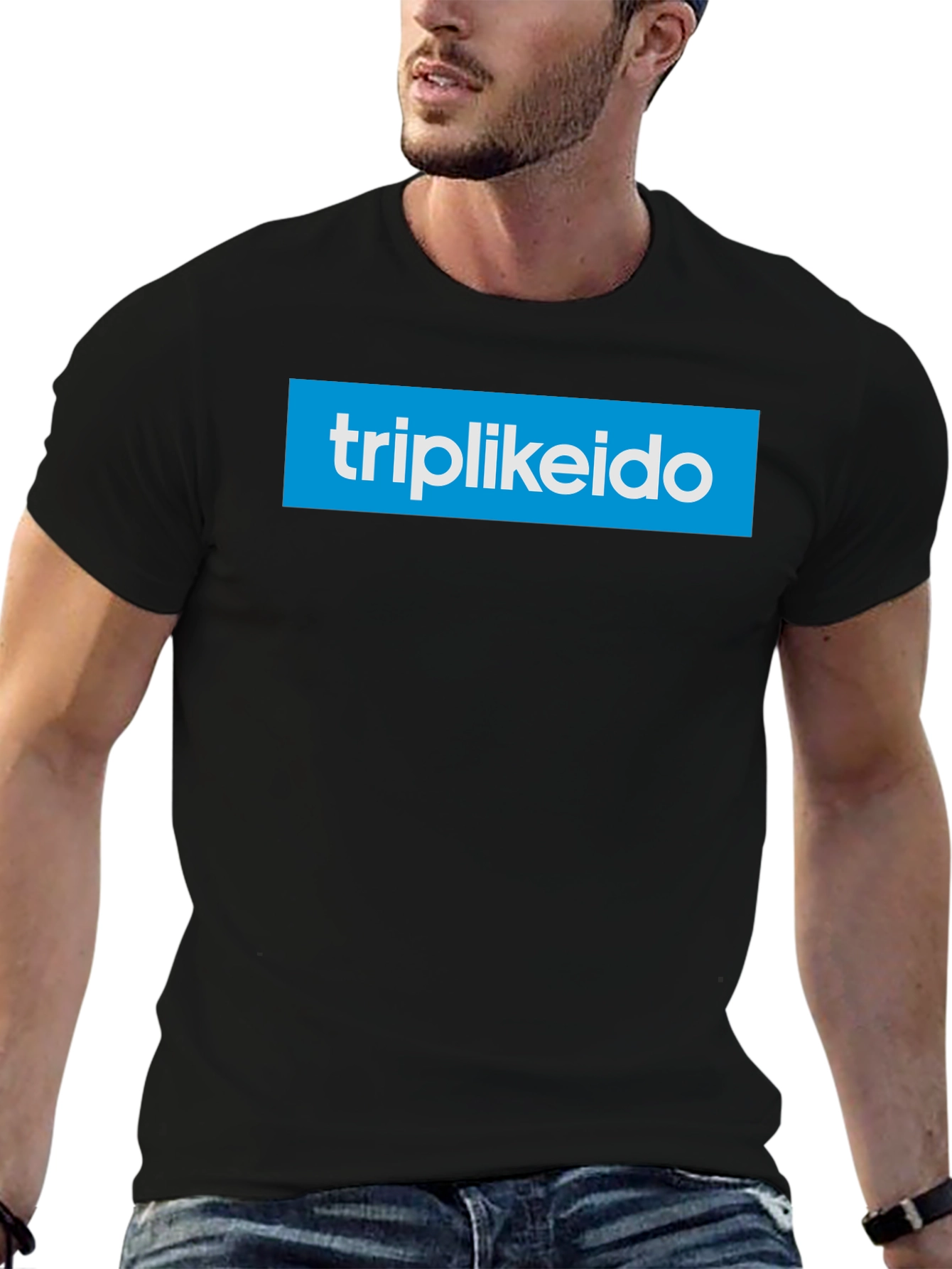 Triplikeido Logo Black T-Shirt