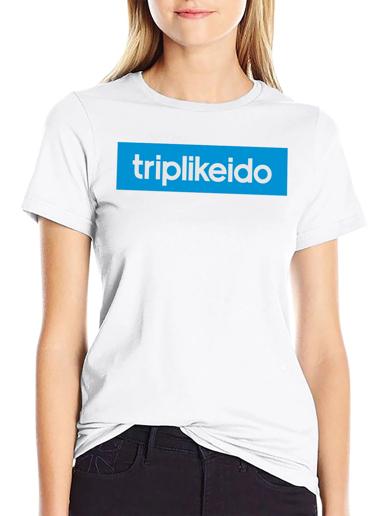 Triplikeido Logo Black T-Shirt