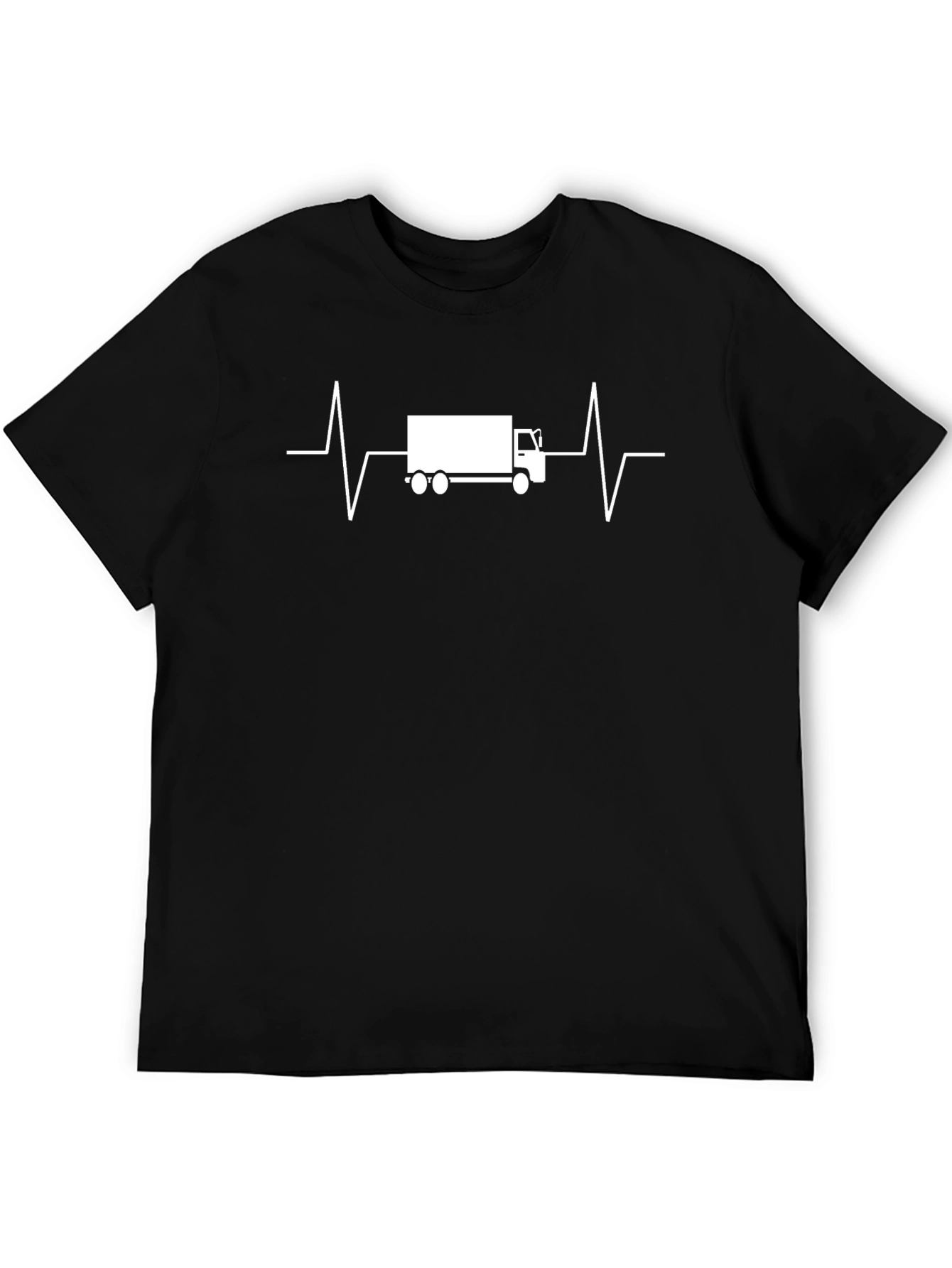 Truck Driver Heartbeat Graphic T-Shirt