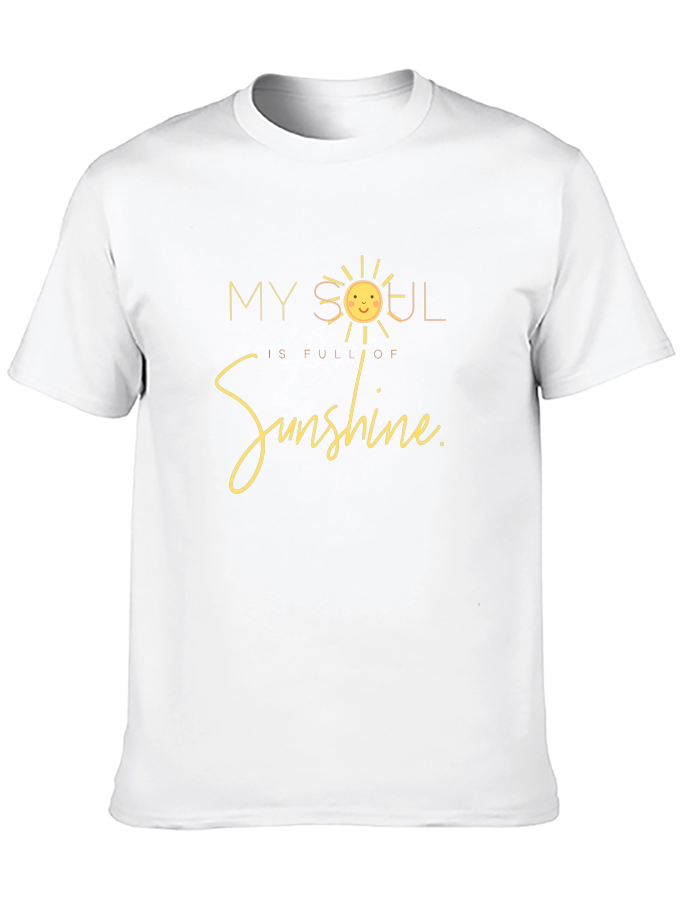 My Soul is Full of Sunshine Black T-Shirt
