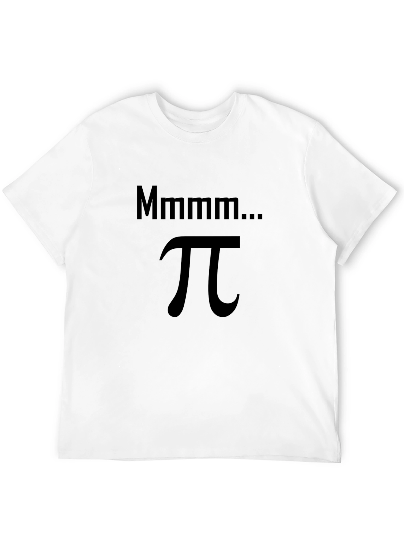 Mmmm... Pi Black T-Shirt - Math Humor