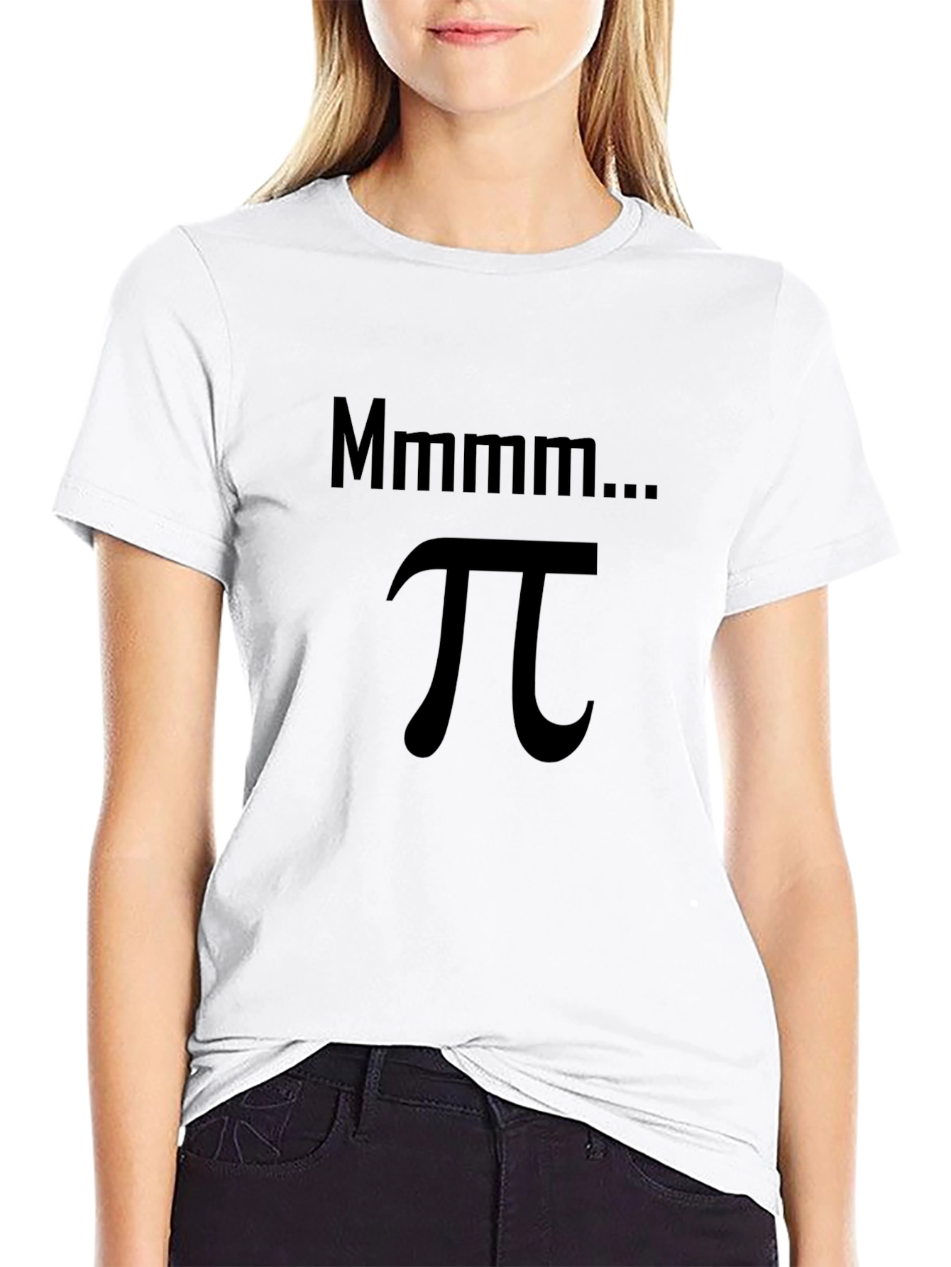 Mmmm... Pi Black T-Shirt - Math Humor