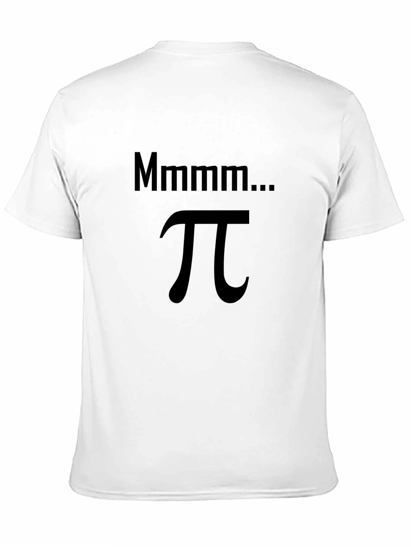 Mmmm... Pi Black T-Shirt - Math Humor