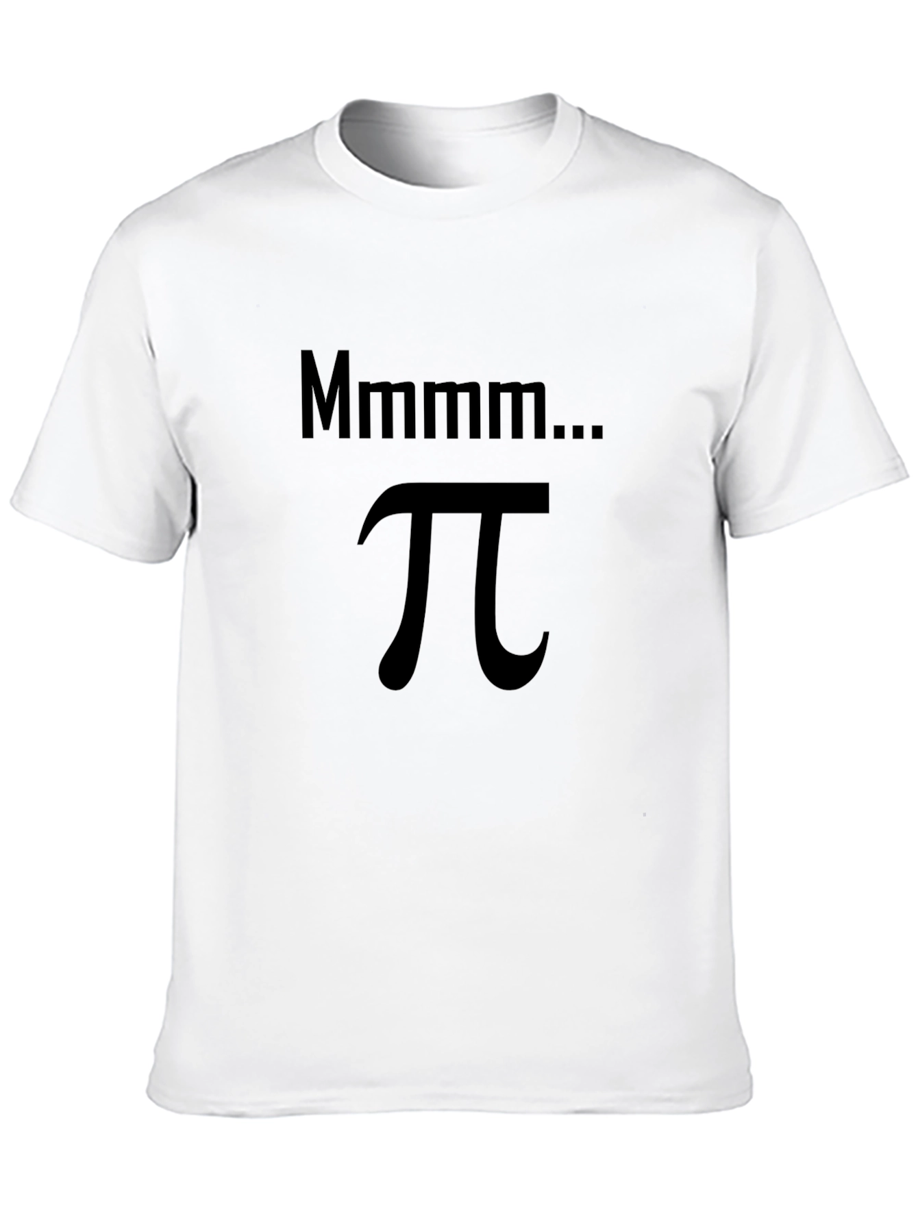 Mmmm... Pi Black T-Shirt - Math Humor