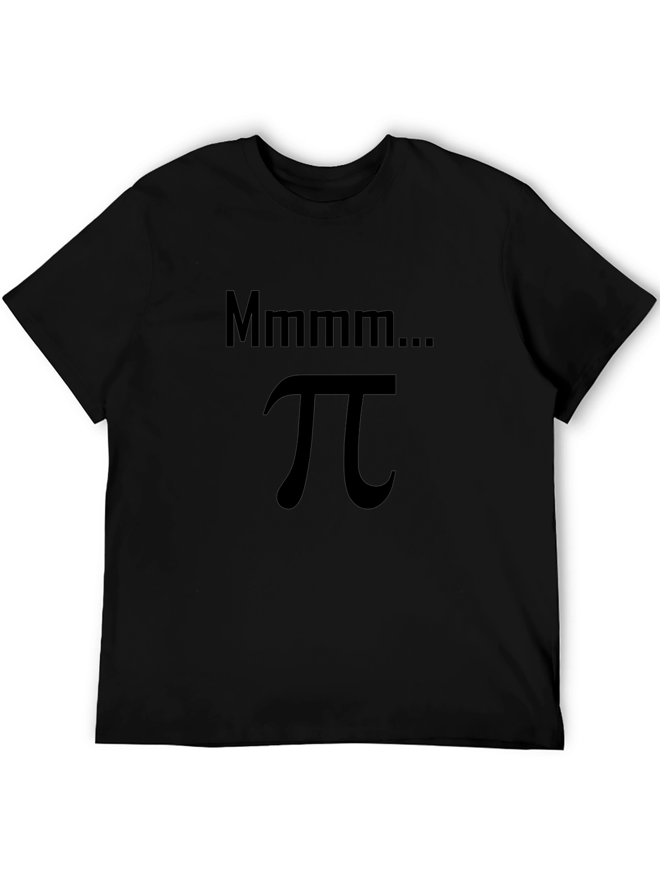 Mmmm... Pi Black T-Shirt - Math Humor