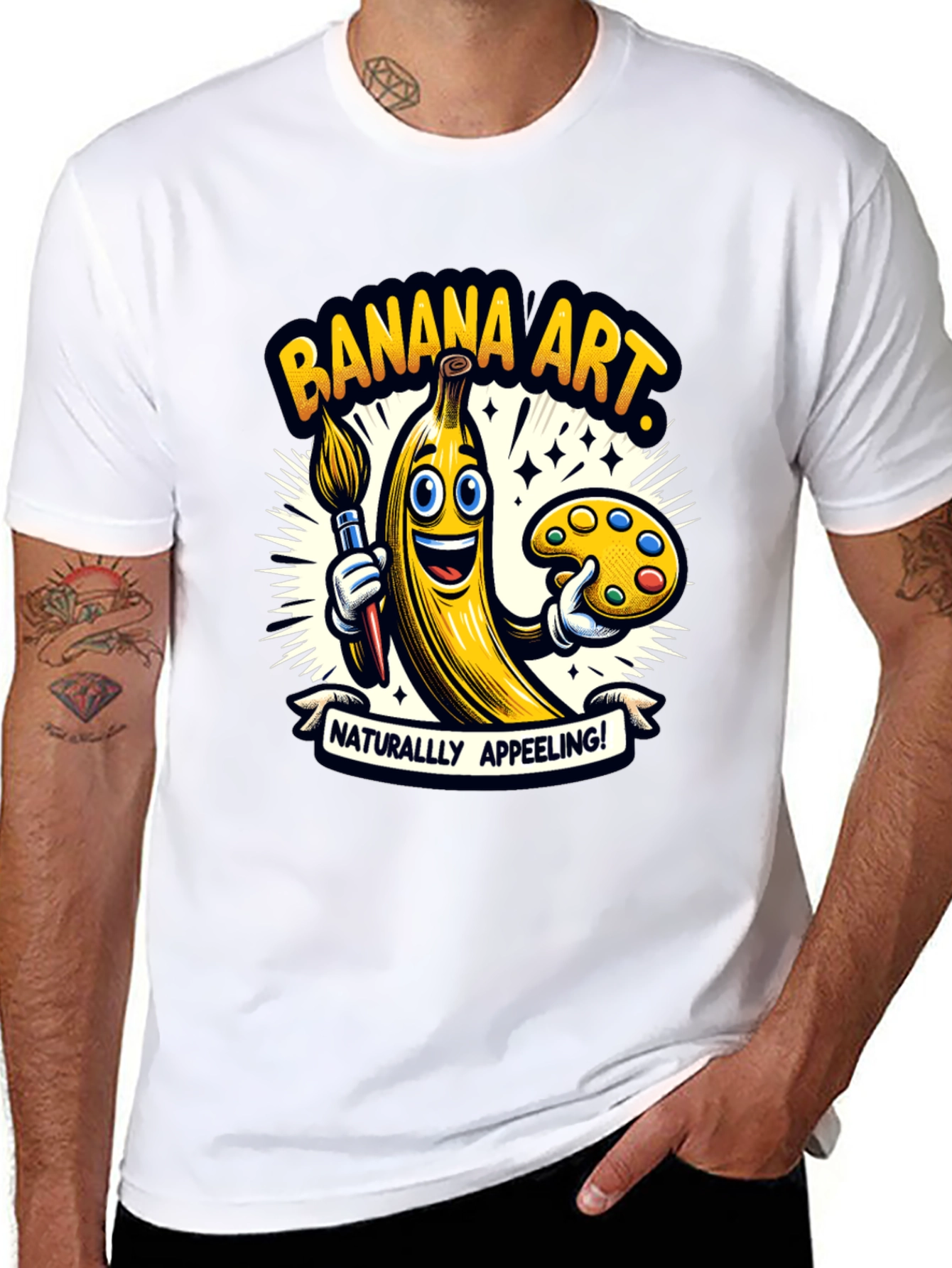 Banana Art T-Shirt - Naturally Appeeling Tee!
