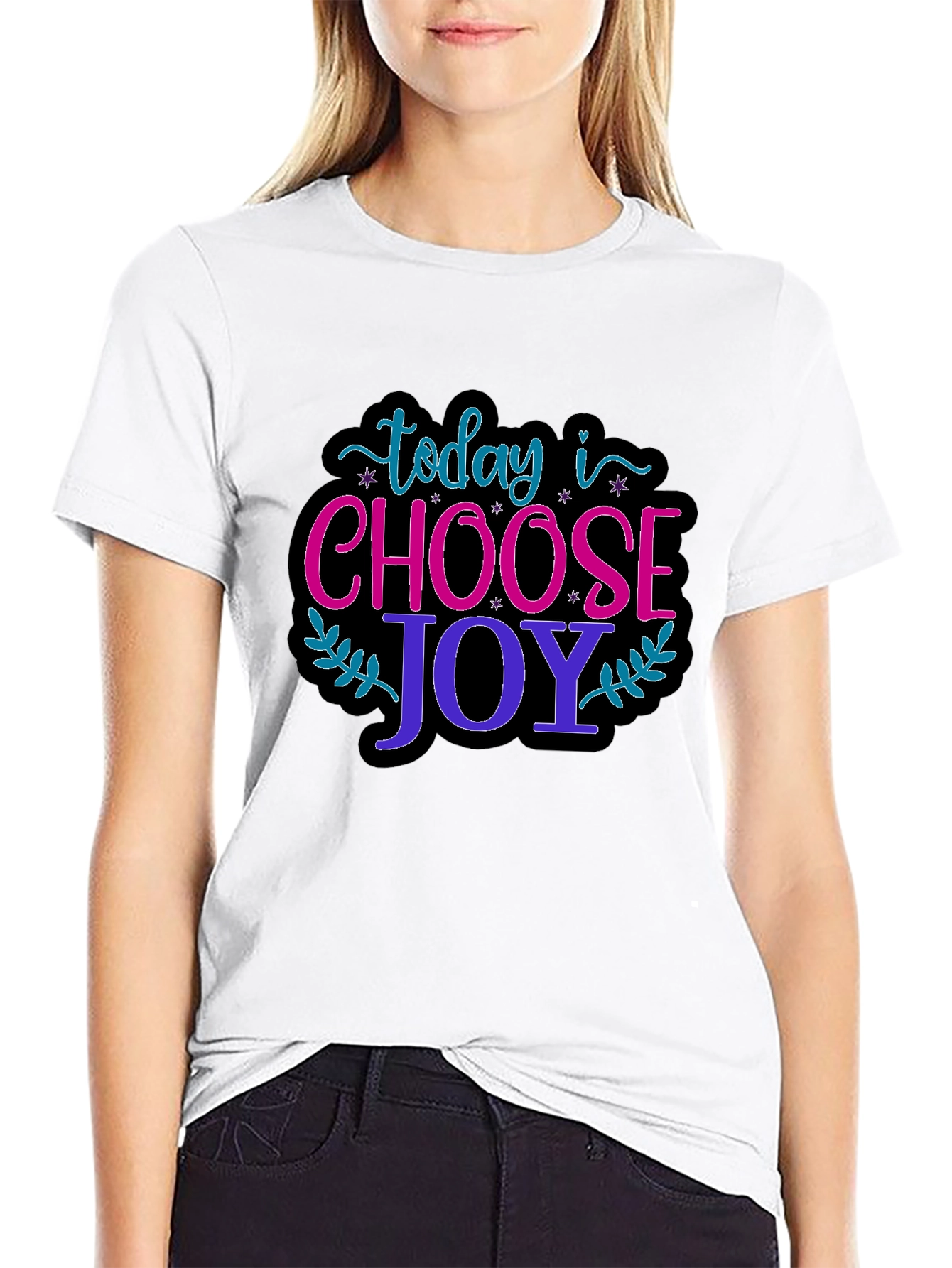 Choose Joy Graphic T-Shirt - Positive Vibes Only!