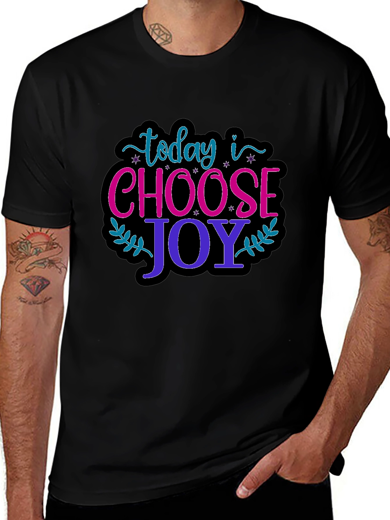Choose Joy Graphic T-Shirt - Positive Vibes Only!