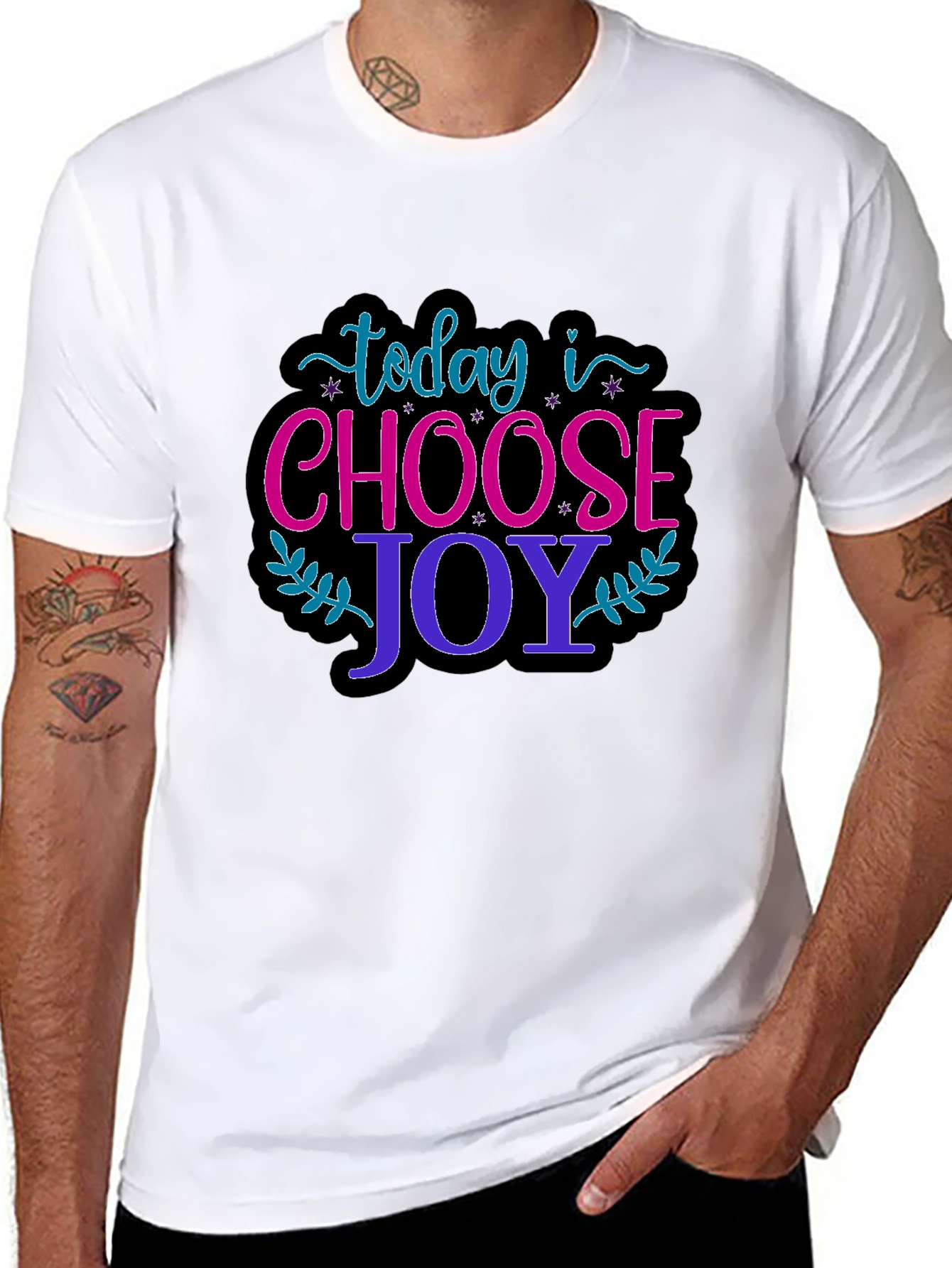 Choose Joy Graphic T-Shirt - Positive Vibes Only!