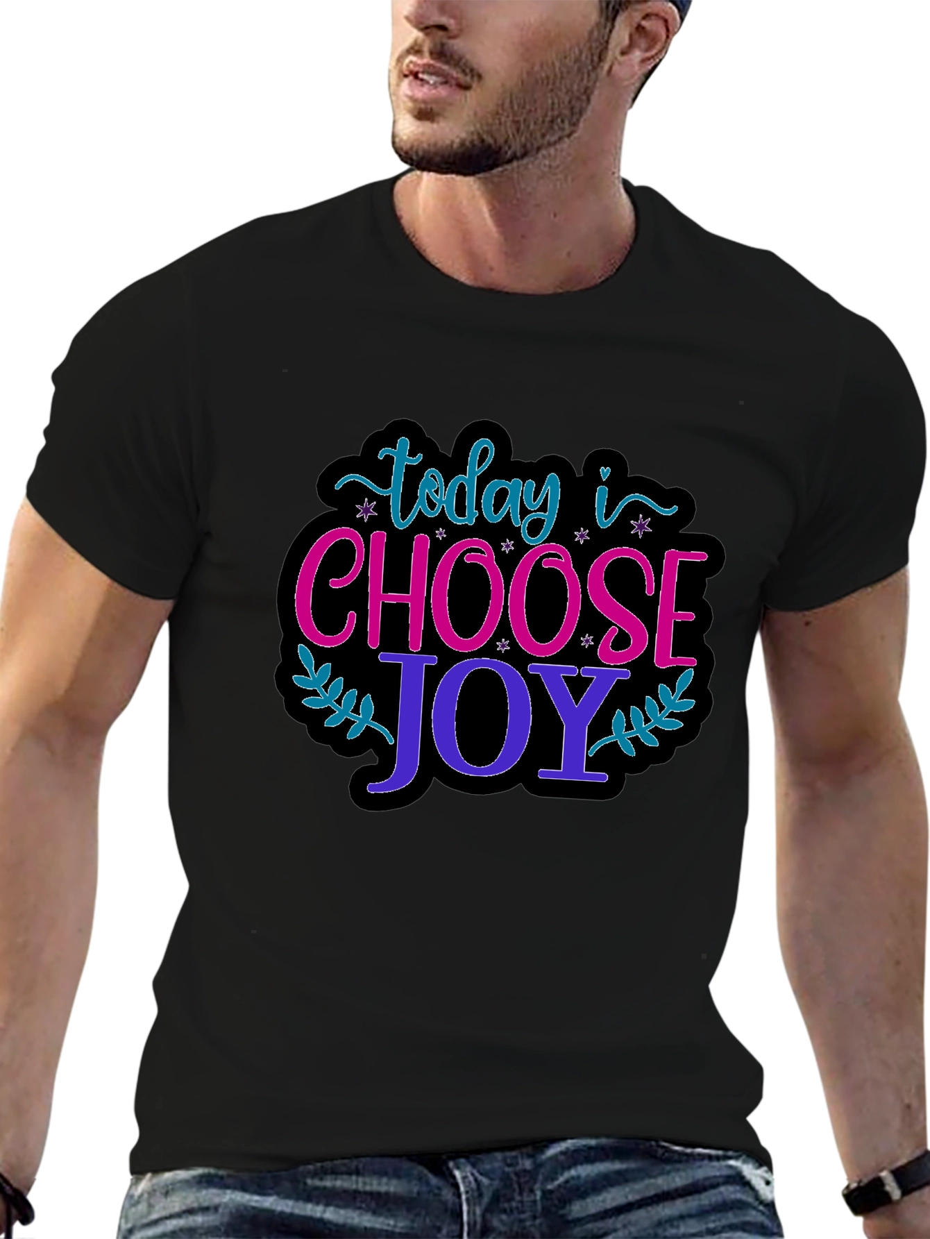 Choose Joy Graphic T-Shirt - Positive Vibes Only!