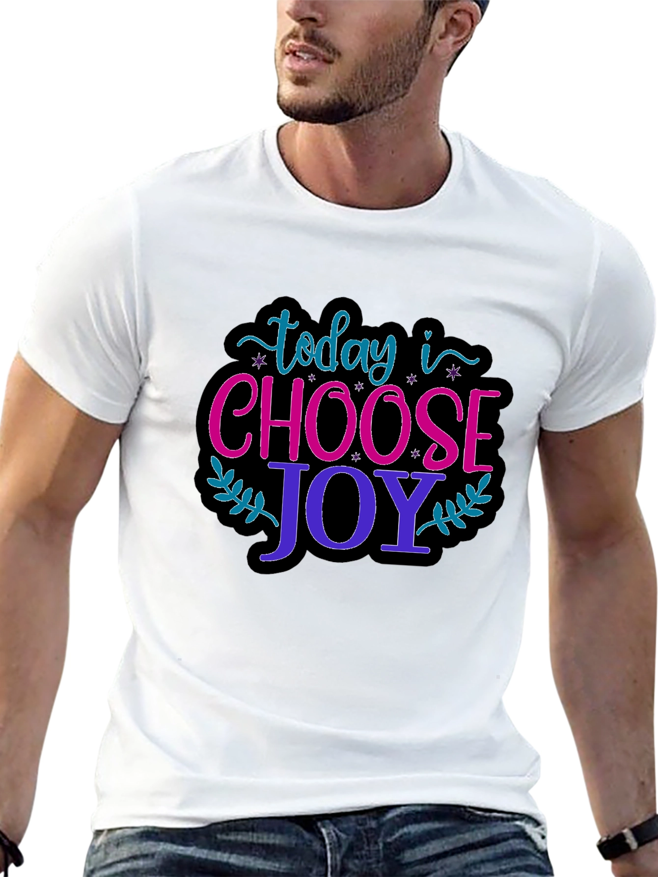 Choose Joy Graphic T-Shirt - Positive Vibes Only!