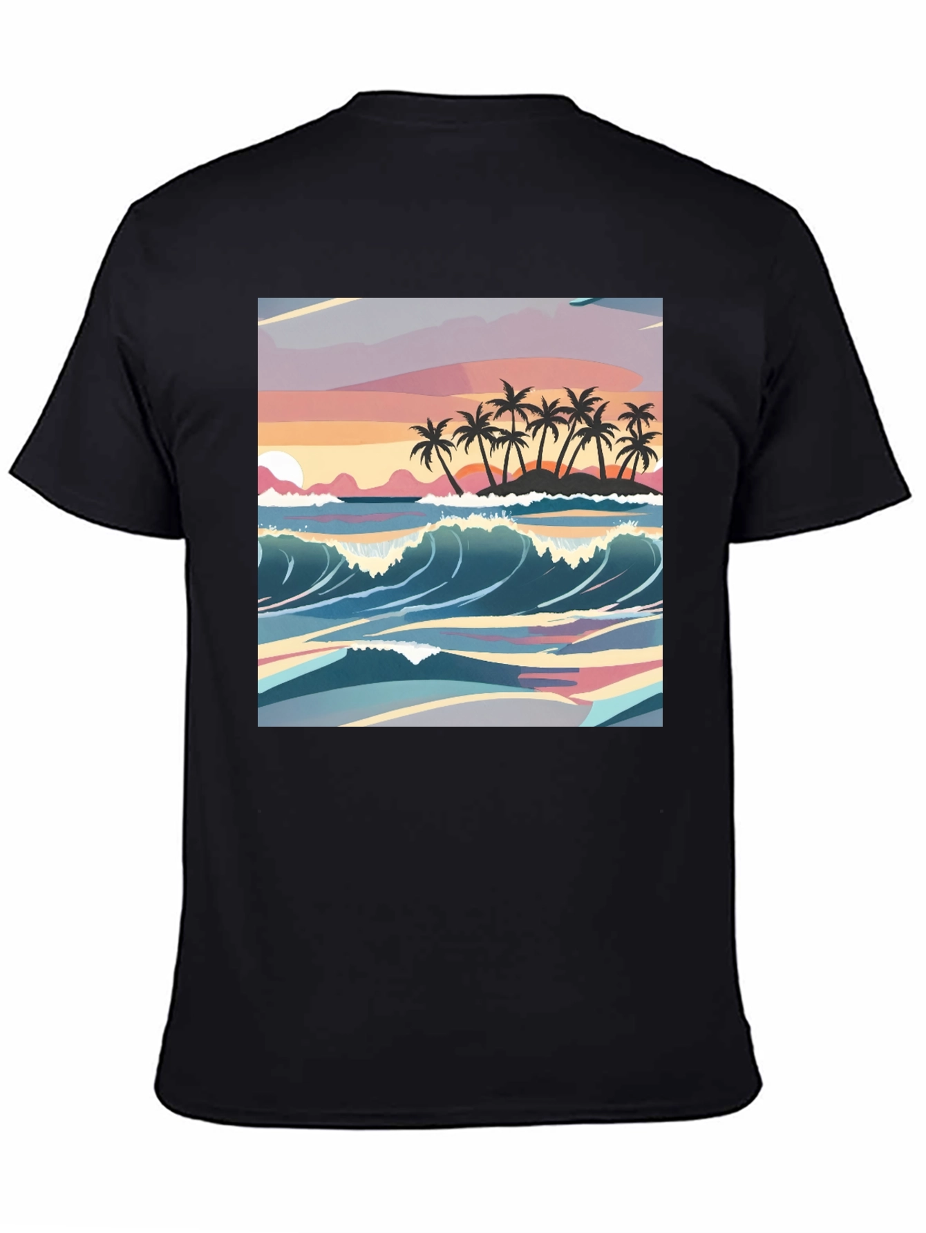 Tropical Sunset Graphic Tee - Island Vibes