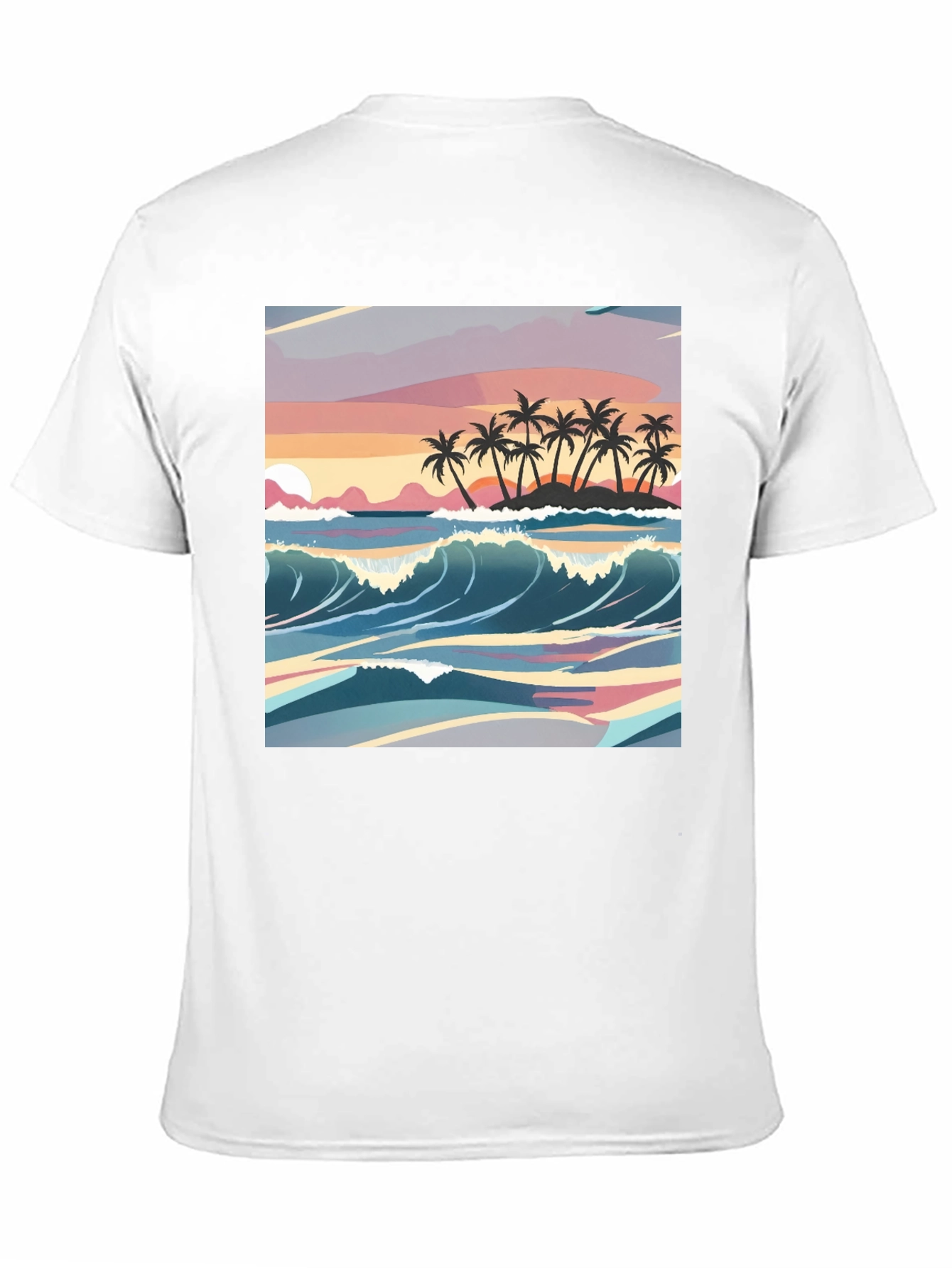 Tropical Sunset Graphic Tee - Island Vibes
