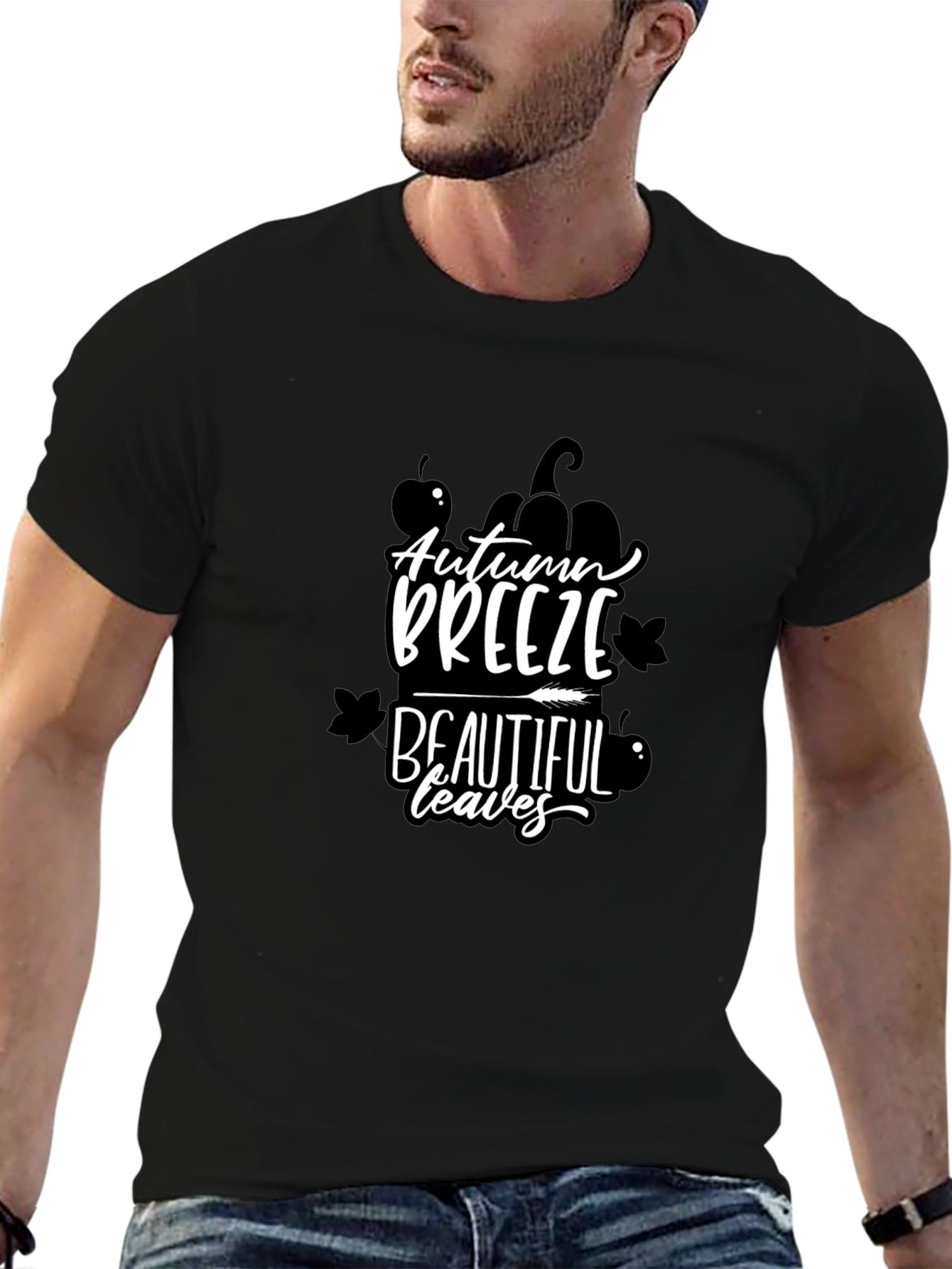 Autumn Breeze Beautiful Leaves Graphic Tee