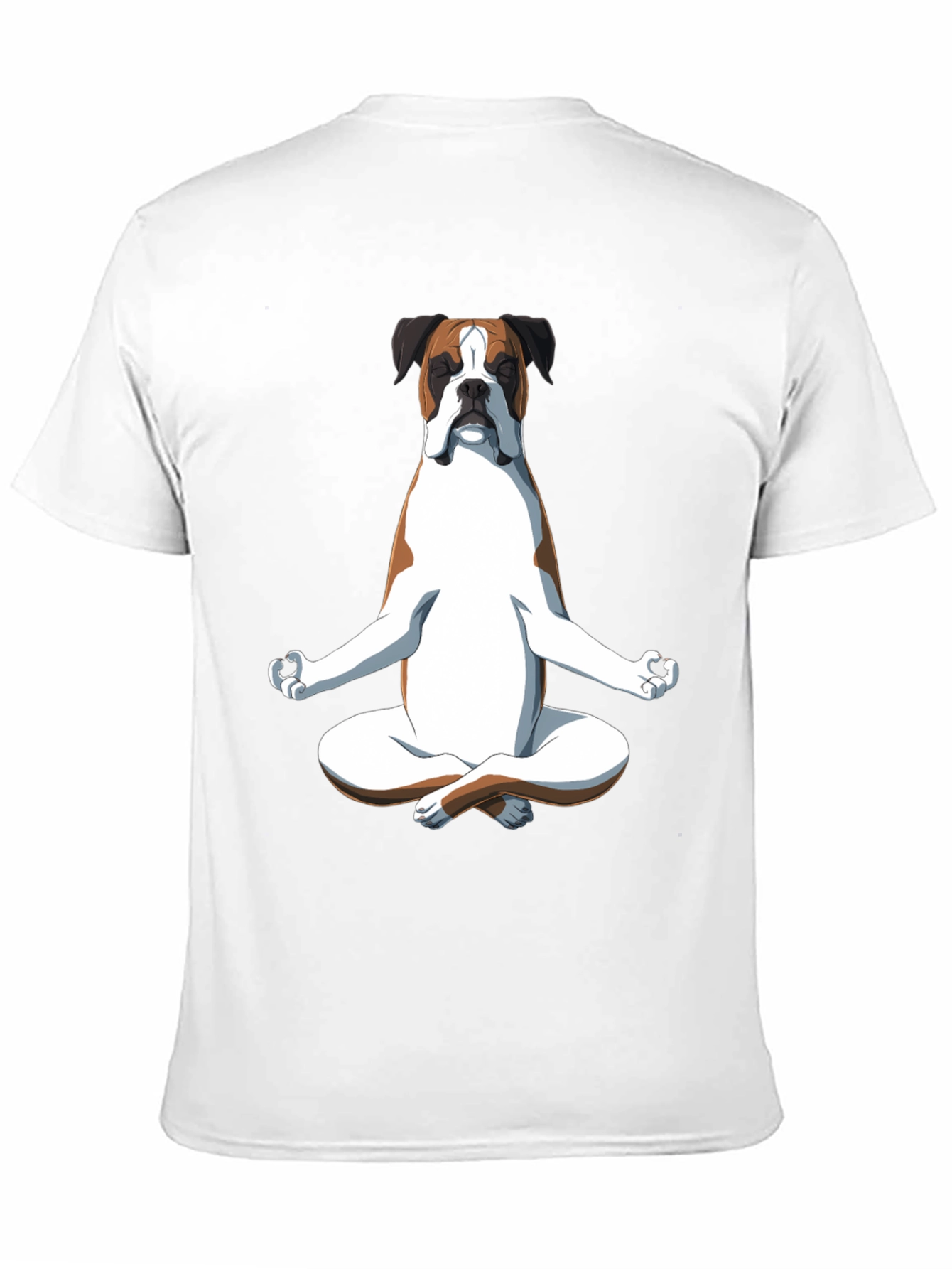 Zen Boxer Dog T-Shirt - Meditating Canine Tee
