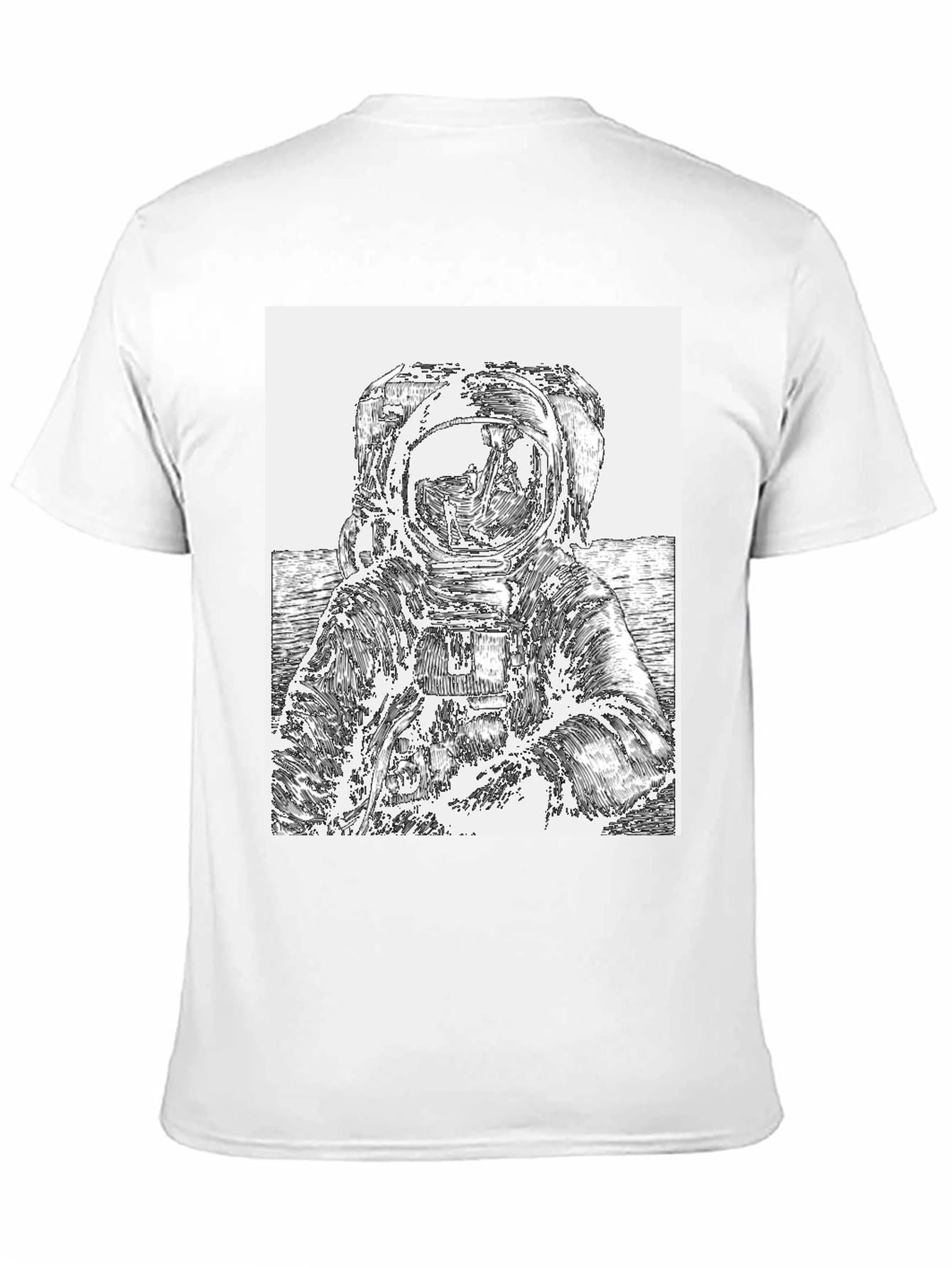 Astronaut Graphic Tee - Black Cotton T-Shirt