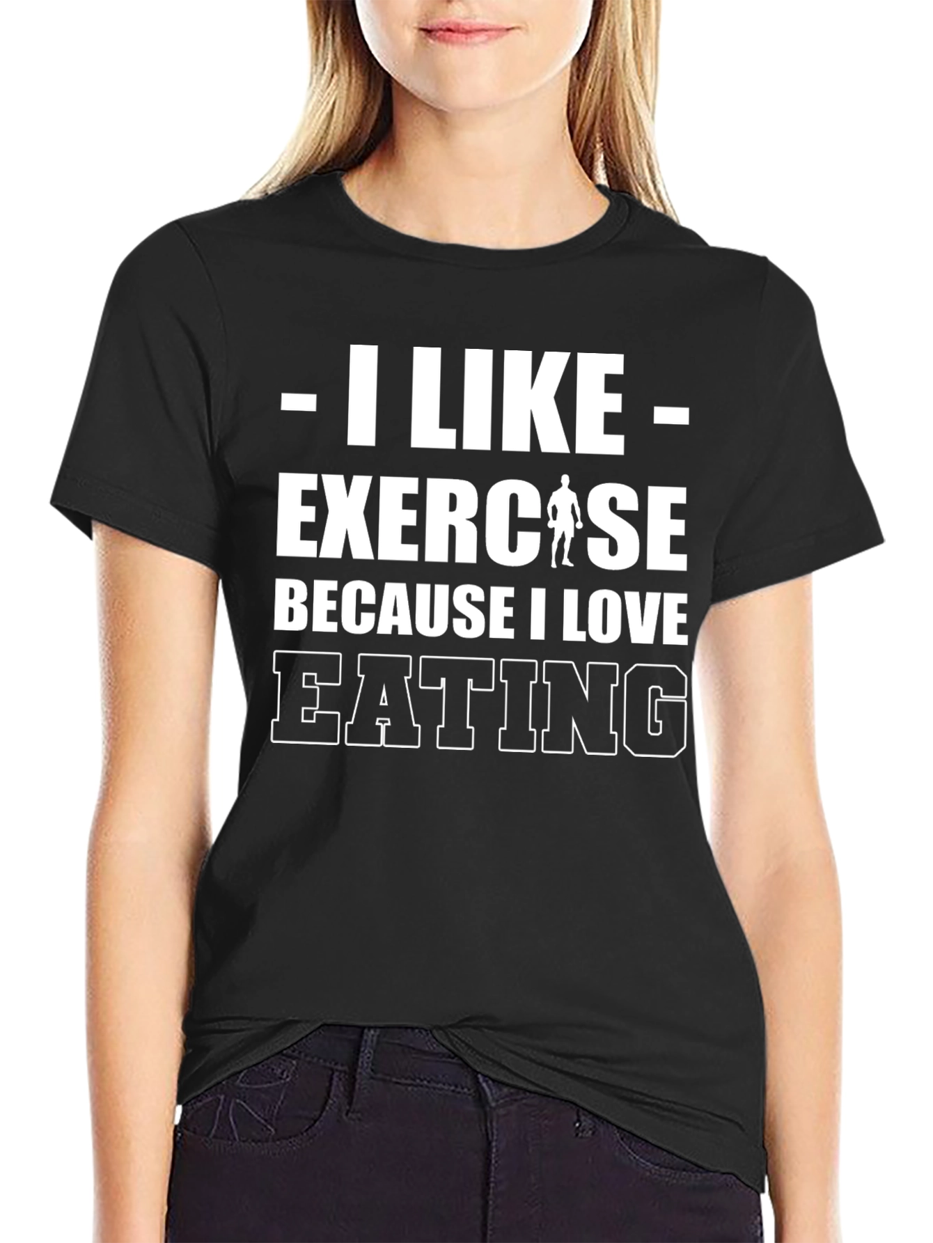 I Like Exercise Because I Love Eating Graphic Tee