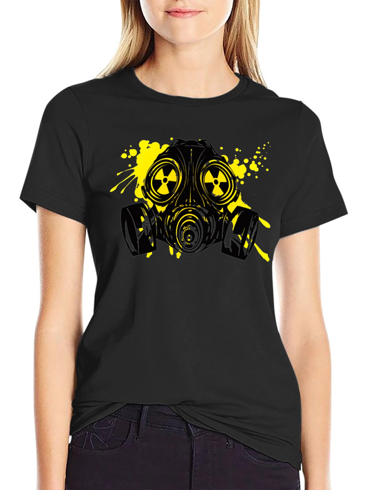 Gas Mask Graphic Tee - Black